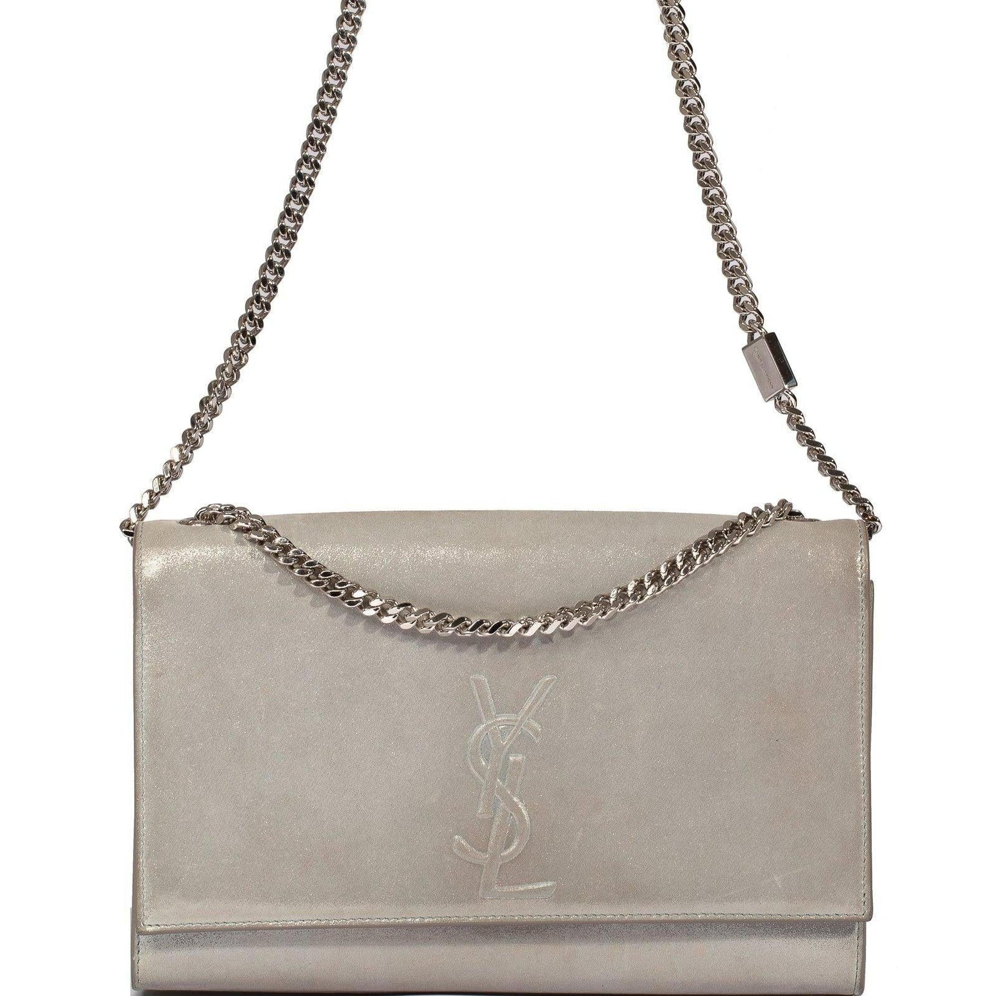 Yves Saint Laurent Iron Shimmer Medium Kate Bag