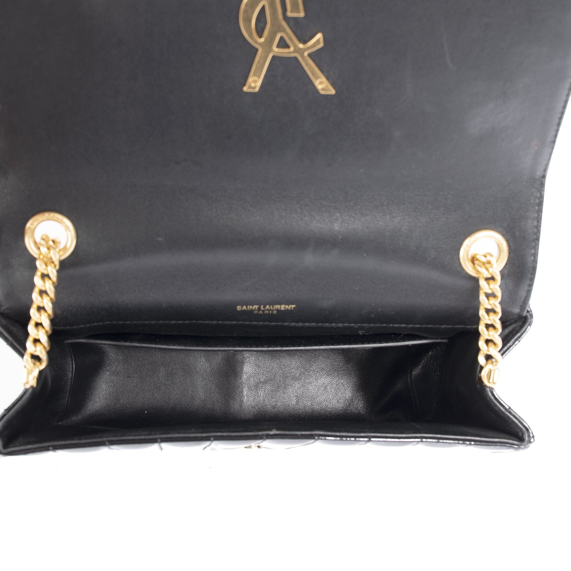 Yves Saint Laurent Large Quilted Monogram Vicky Bag