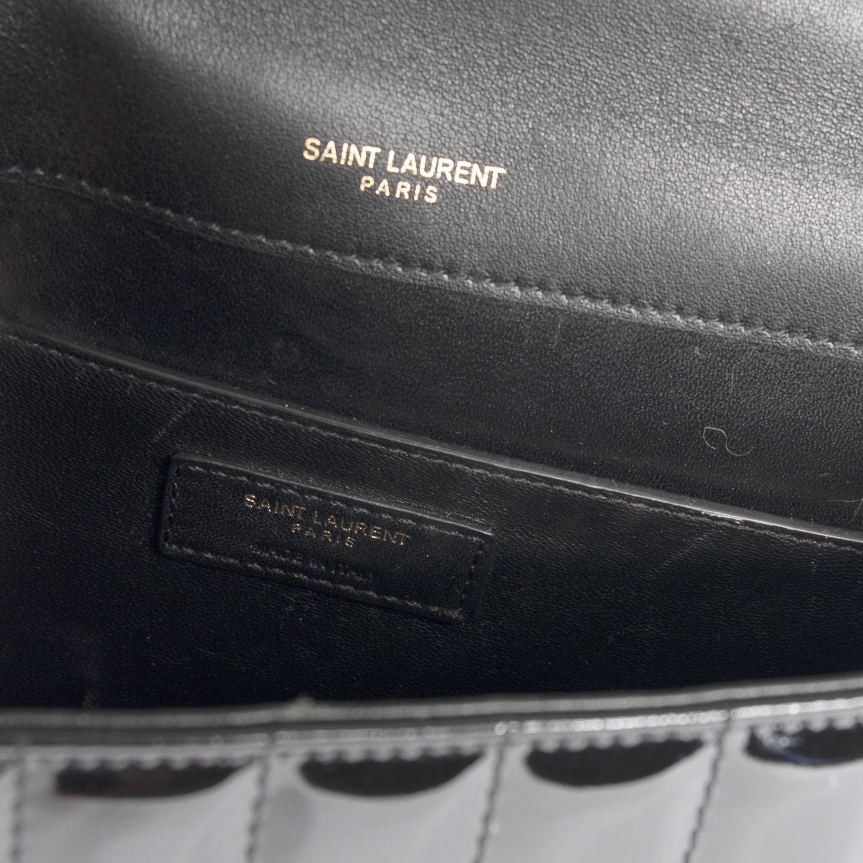 Yves Saint Laurent Large Quilted Monogram Vicky Bag