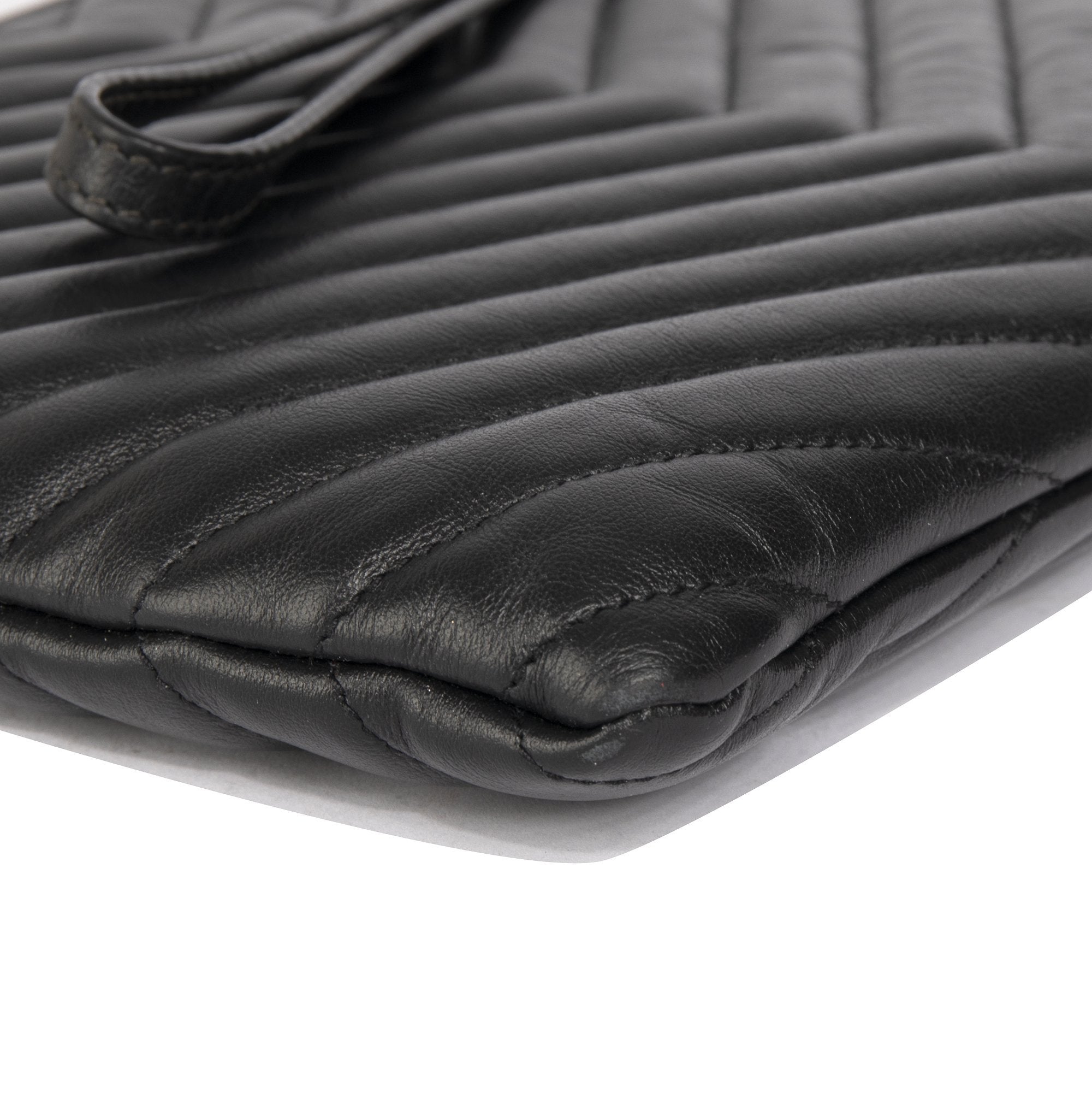 Yves Saint Laurent Matelasse Monogram Wristlet Pouch