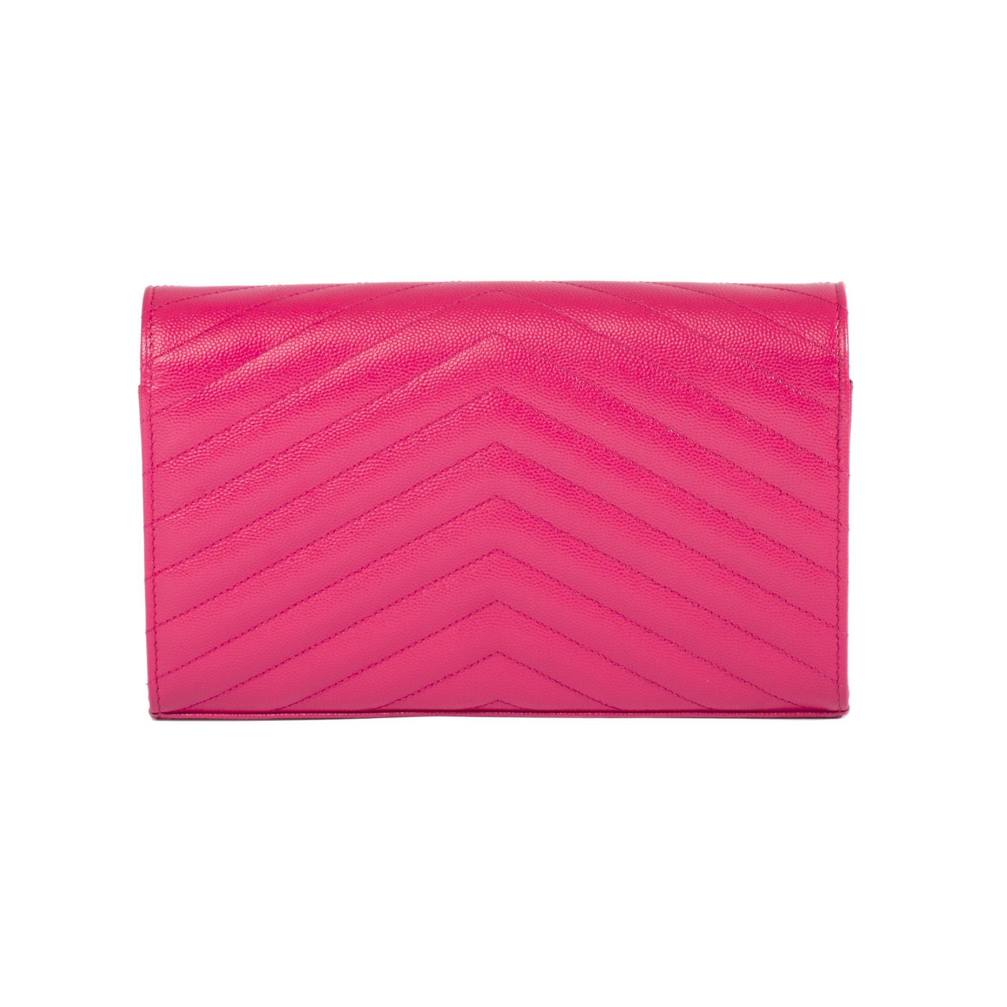 Yves Saint Laurent Monogram Matelasse Chain Wallet