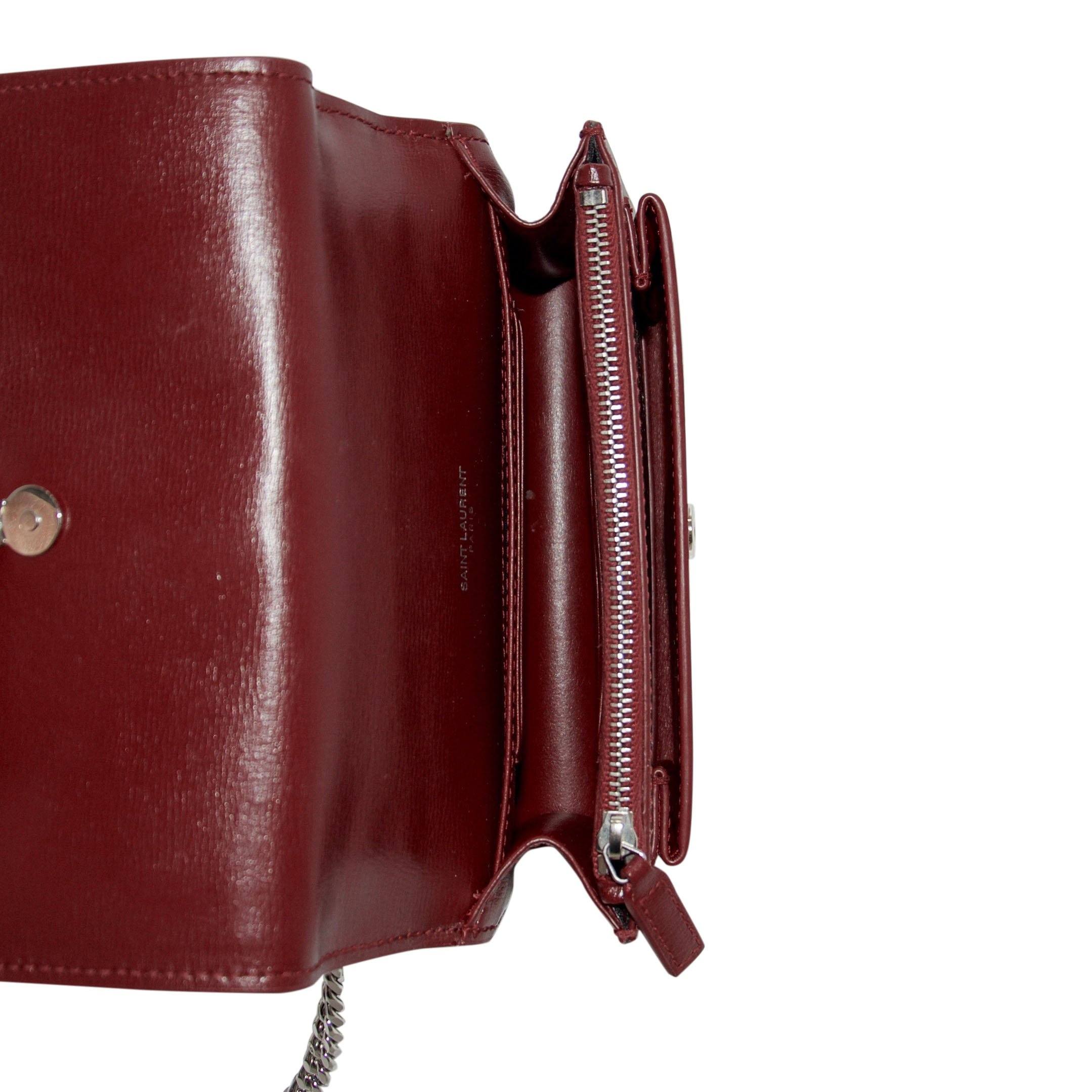 Yves Saint Laurent Small Sunset Chain Wallet Bag