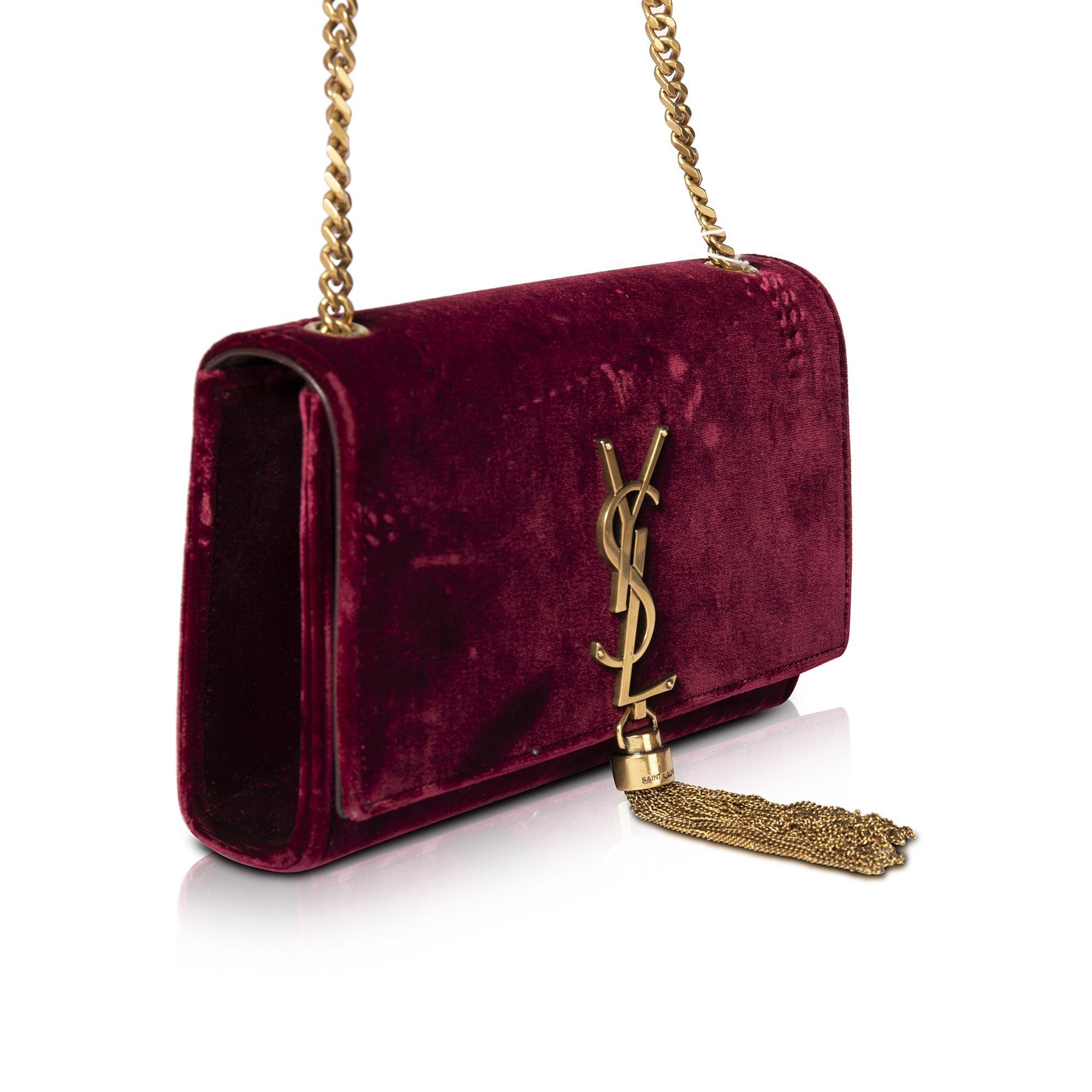 Yves Saint Laurent Velvet Kate Tassel Bag