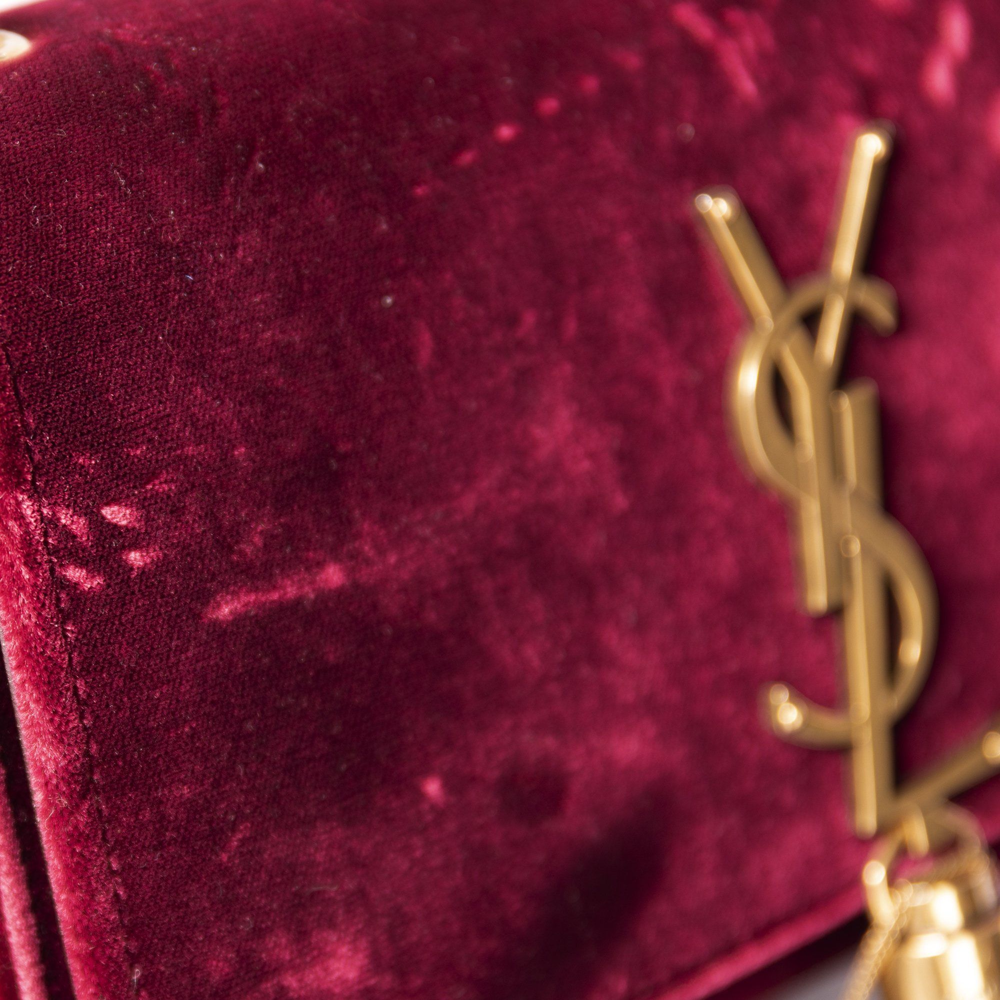 Yves Saint Laurent Velvet Kate Tassel Bag