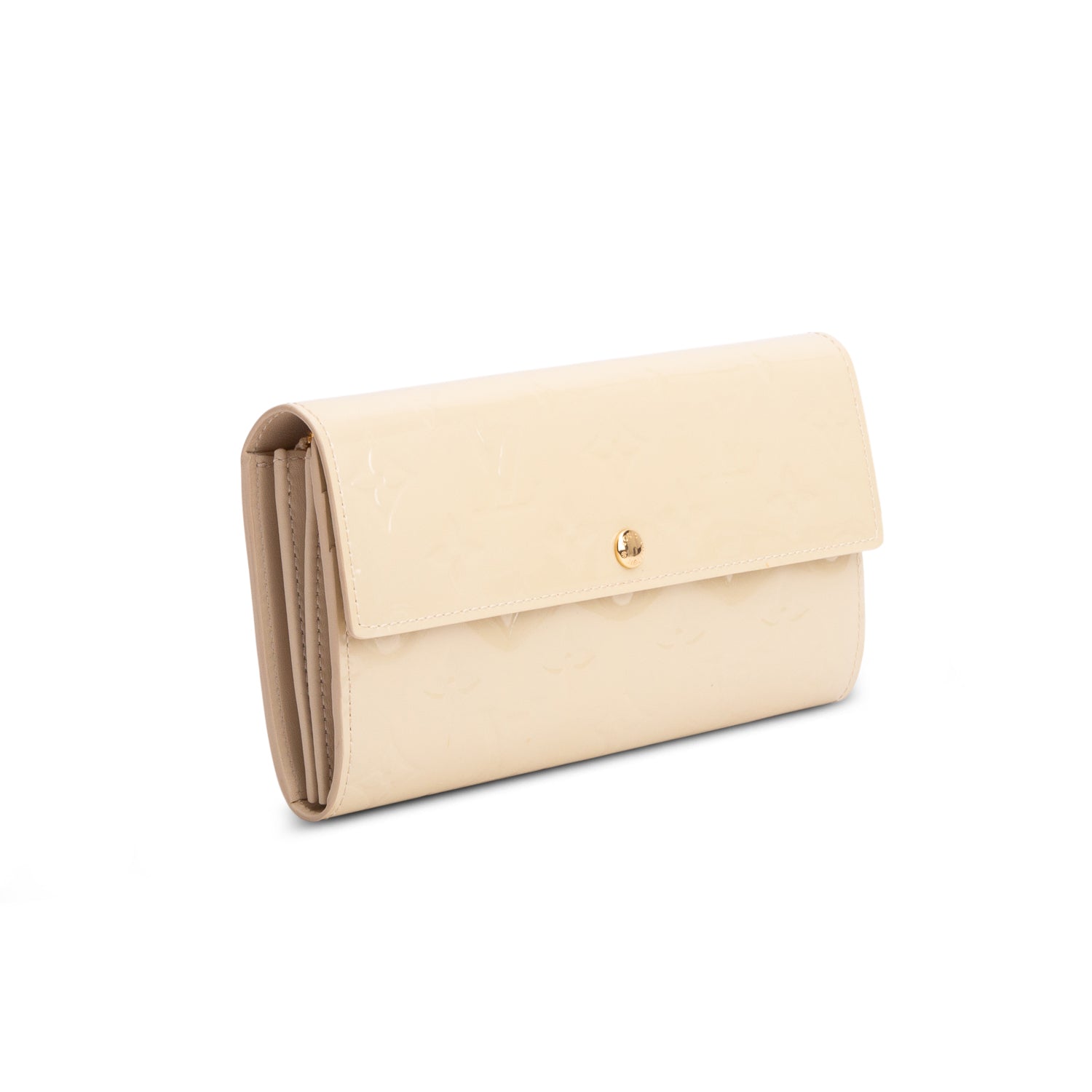 Louis Vuitton Yellow Monogram Vernis Sarah Wallet