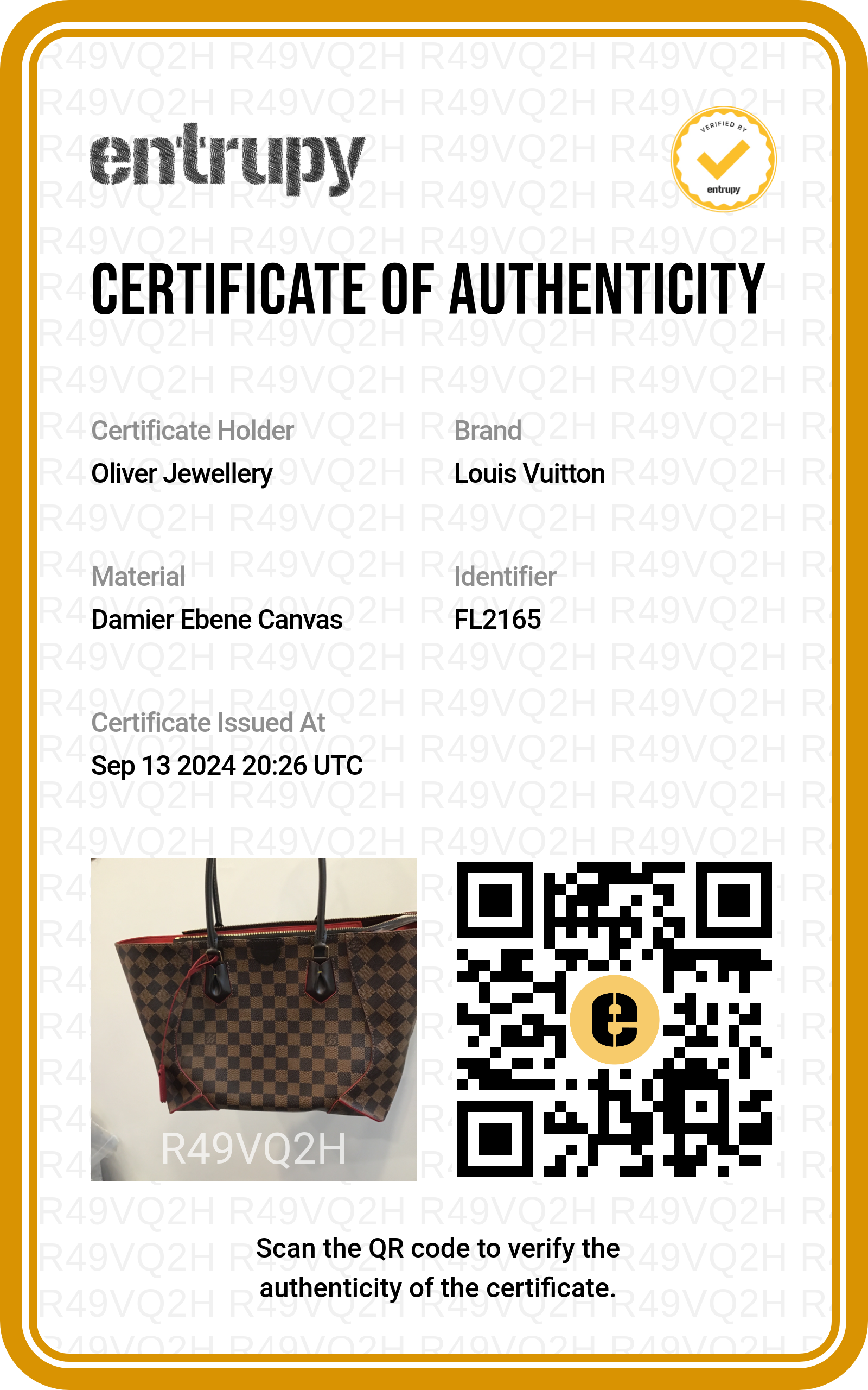 Louis Vuitton Damier Ebene Caissa MM