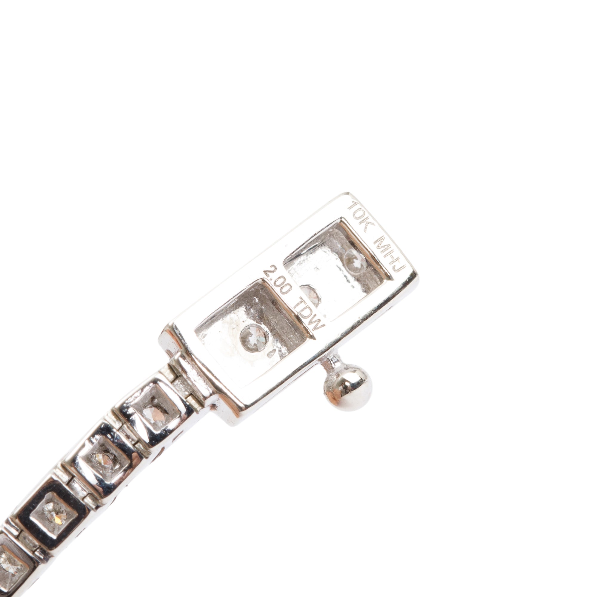 10k White Gold 2.00 tcw. Diamond Tennis Bracelet