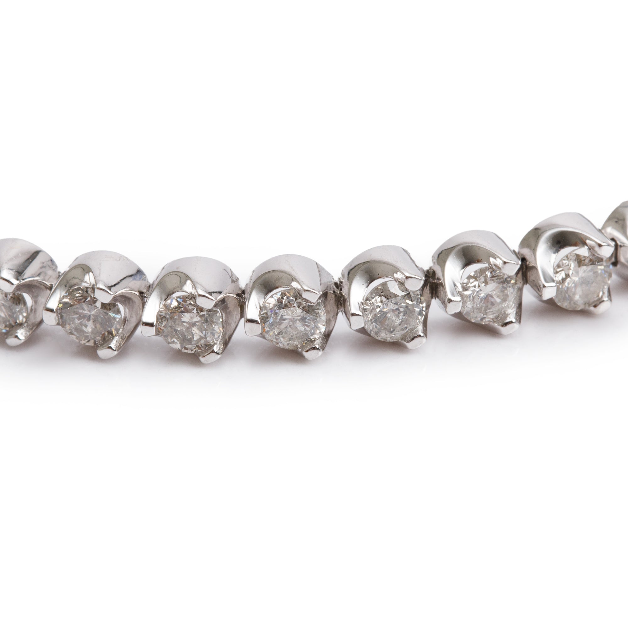 10k White Gold 5.00 tcw. Diamond Tennis Bracelet