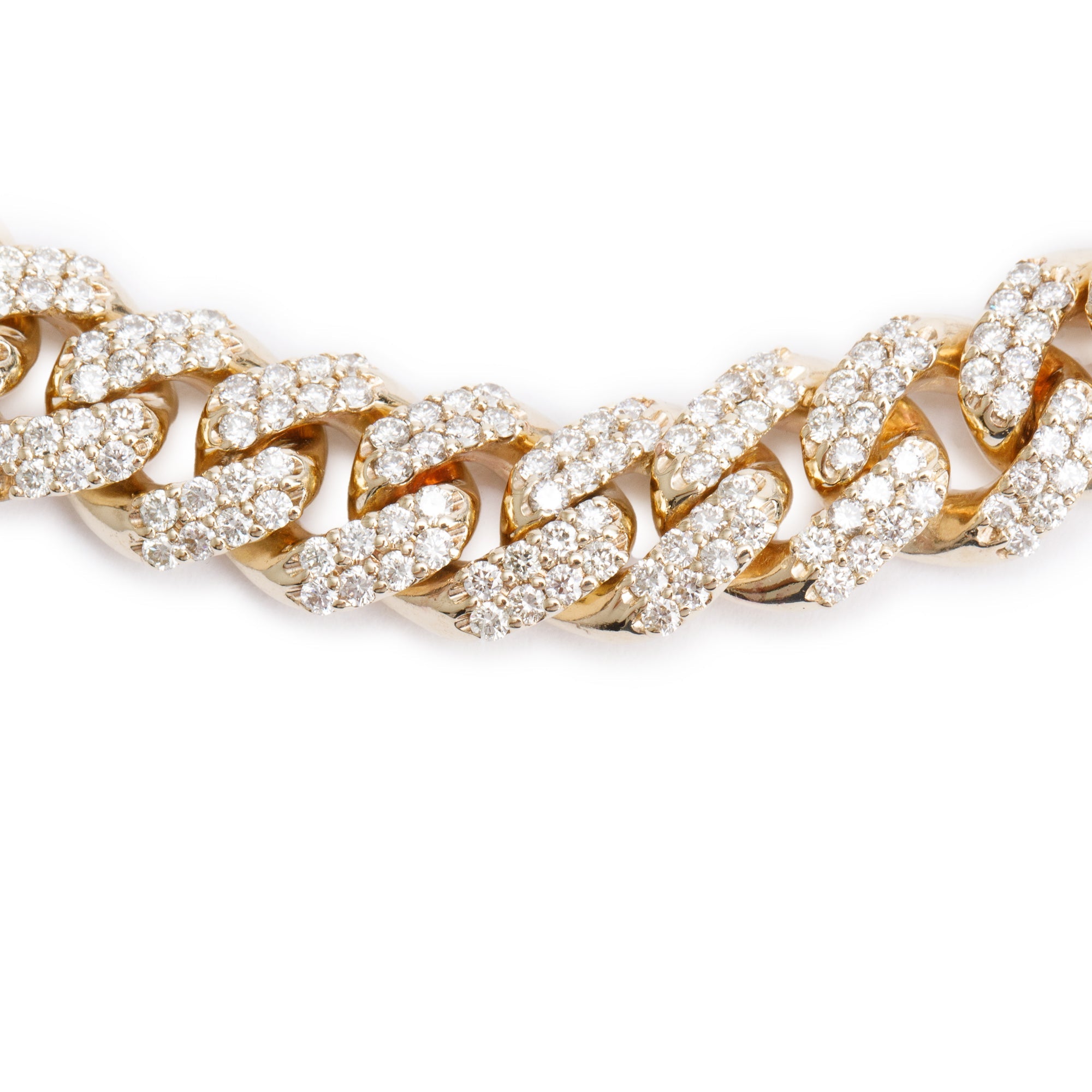 10k Yellow Gold 18.23 tcw. Diamond Link Necklace