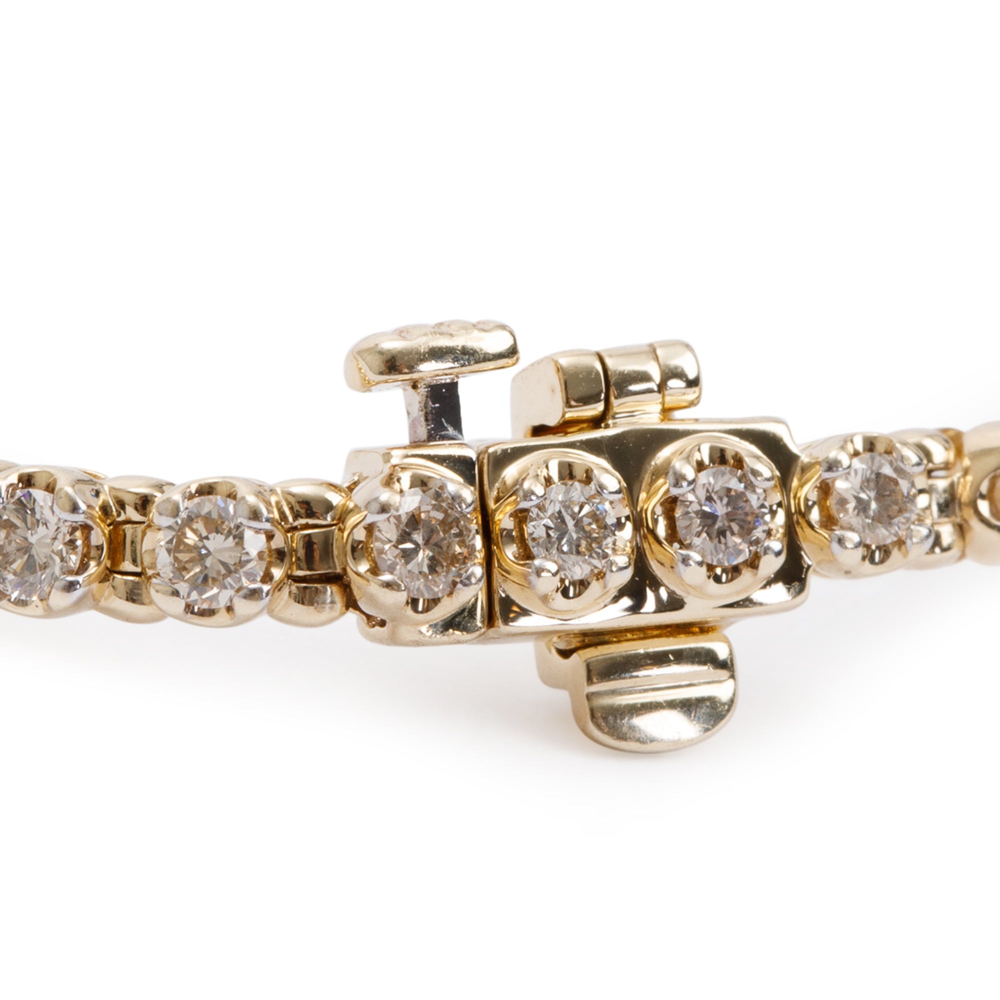 10k Yellow Gold 2.08 tcw Diamond Tennis Bracelet