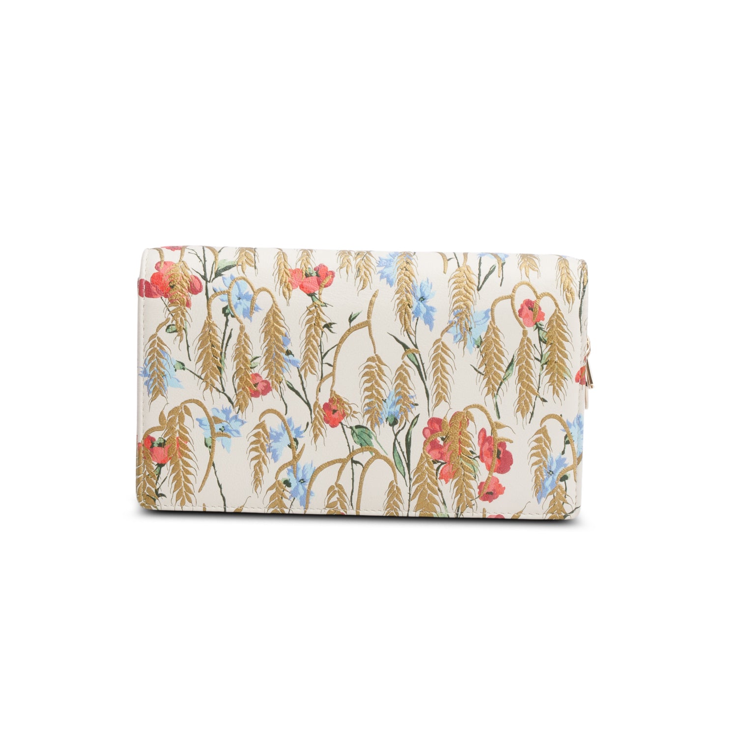 Christian Dior 2020 White Leather Hibiscus Lady Dior Wallet on Chain w/ Inserts