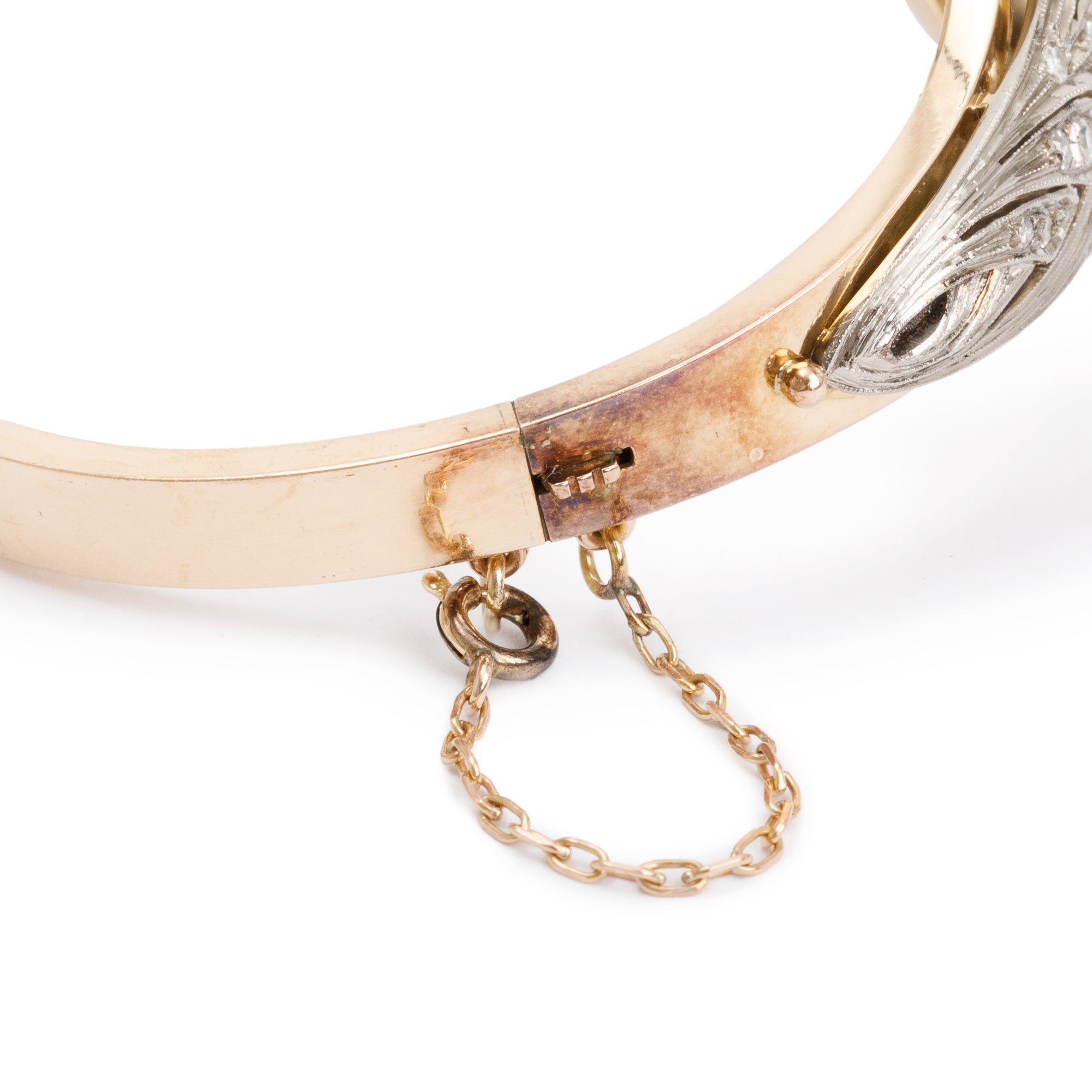 14k Gold Pearl, Sapphire & Diamond Bracelet