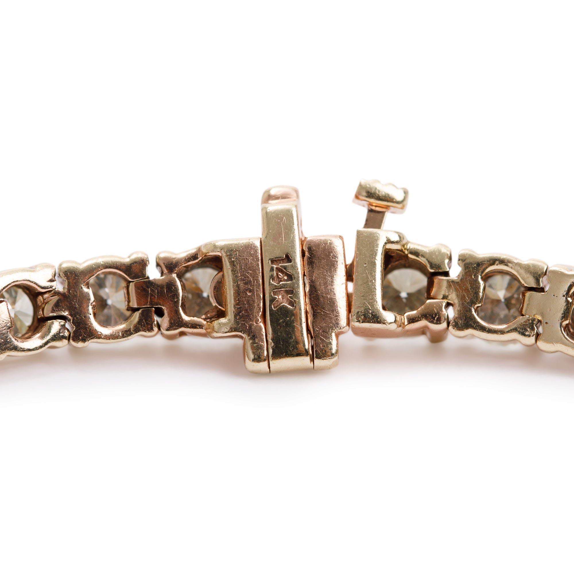 14k Rose Gold 10.02 tcw. Diamond Tennis Bracelet