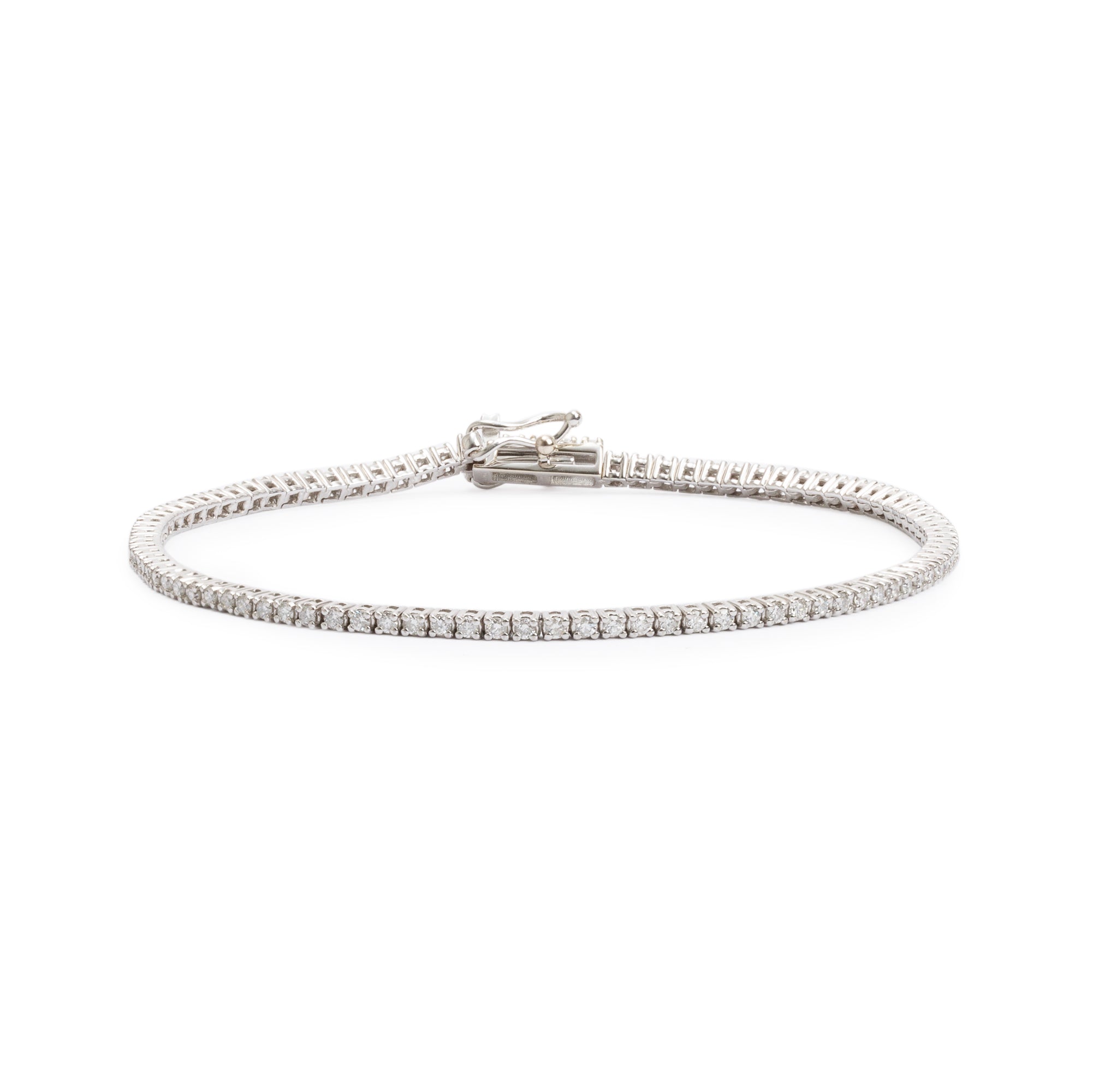 14k White Gold 1.00 tcw Diamond Tennis Bracelet