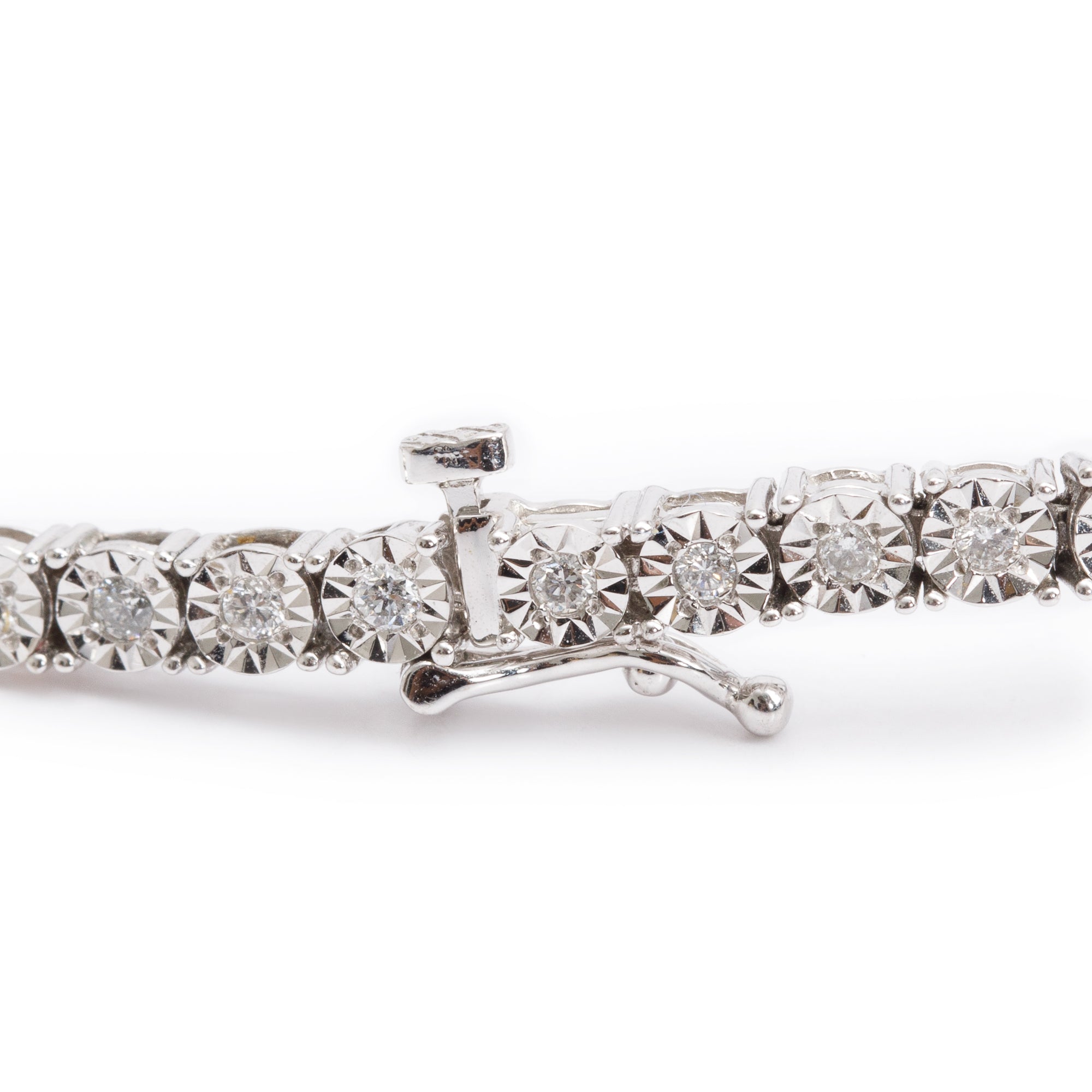 14k White Gold 1.00 tcw. Diamond Tennis Bracelet