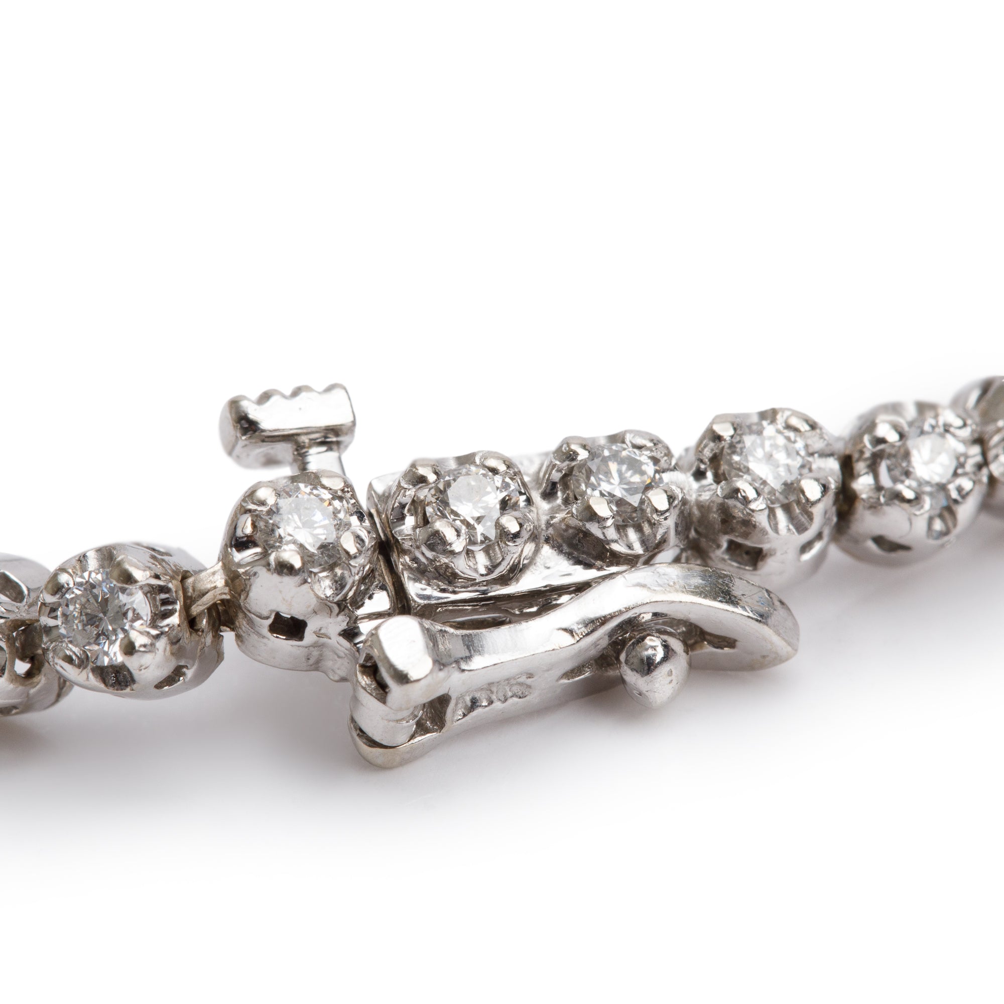 14k White Gold 1.71 tcw. Diamond Tennis Bracelet