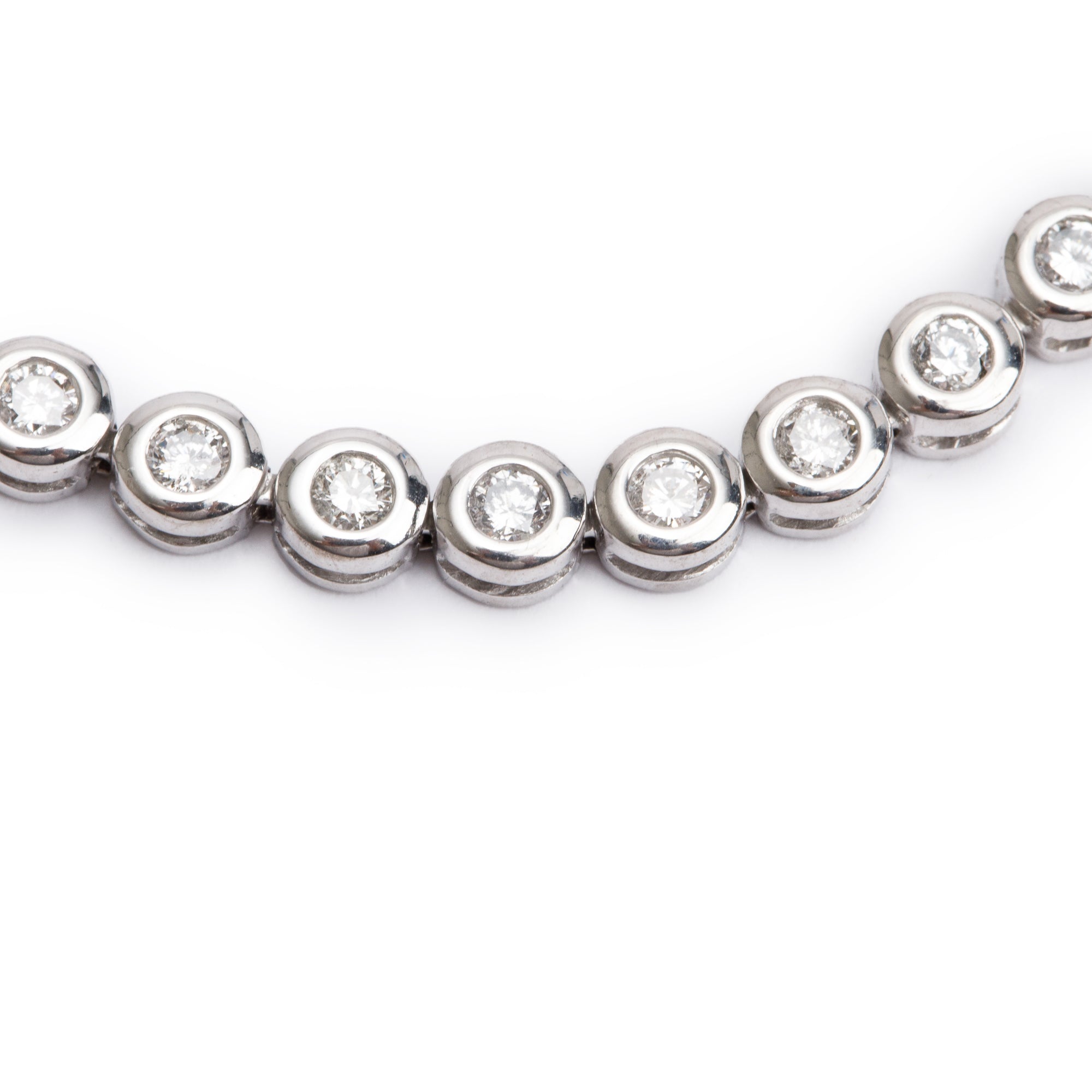14k White Gold 1.88 tcw. Diamond Tennis Bracelet