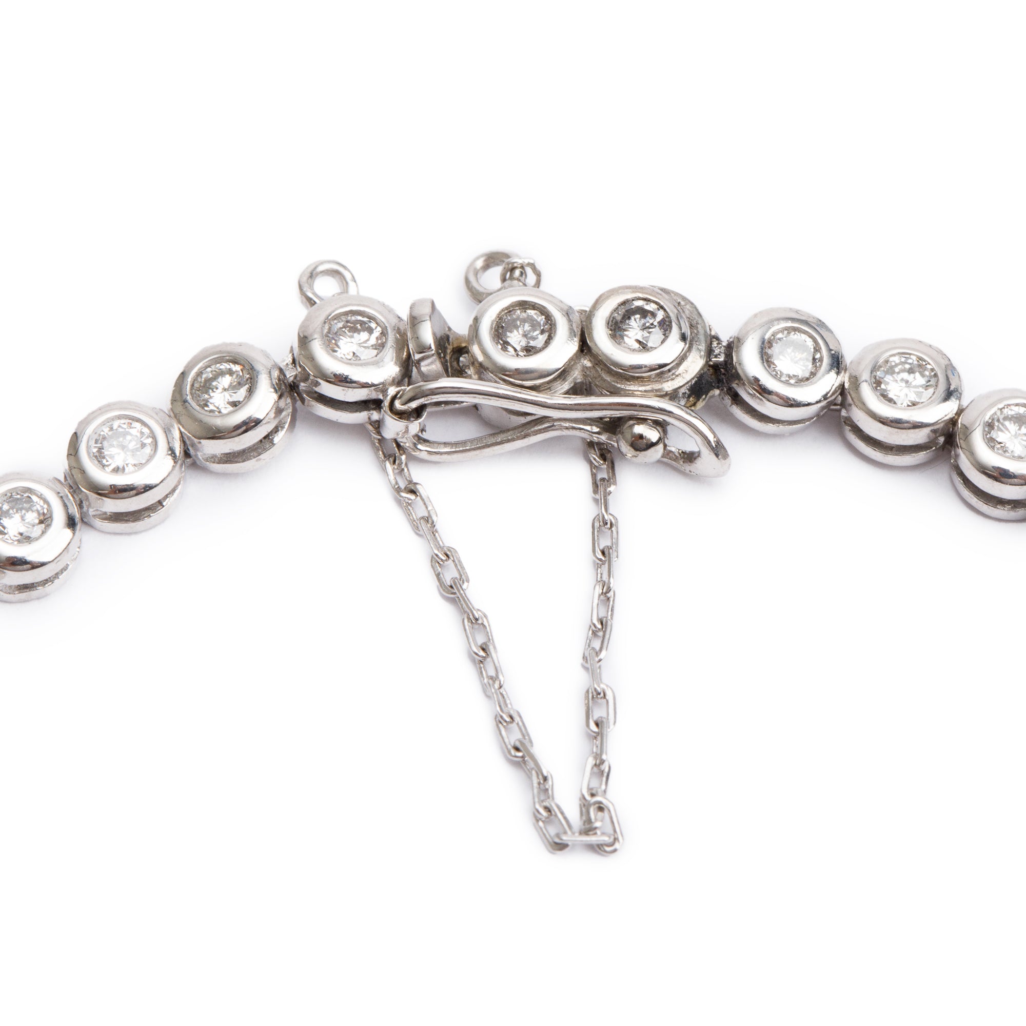 14k White Gold 1.88 tcw. Diamond Tennis Bracelet
