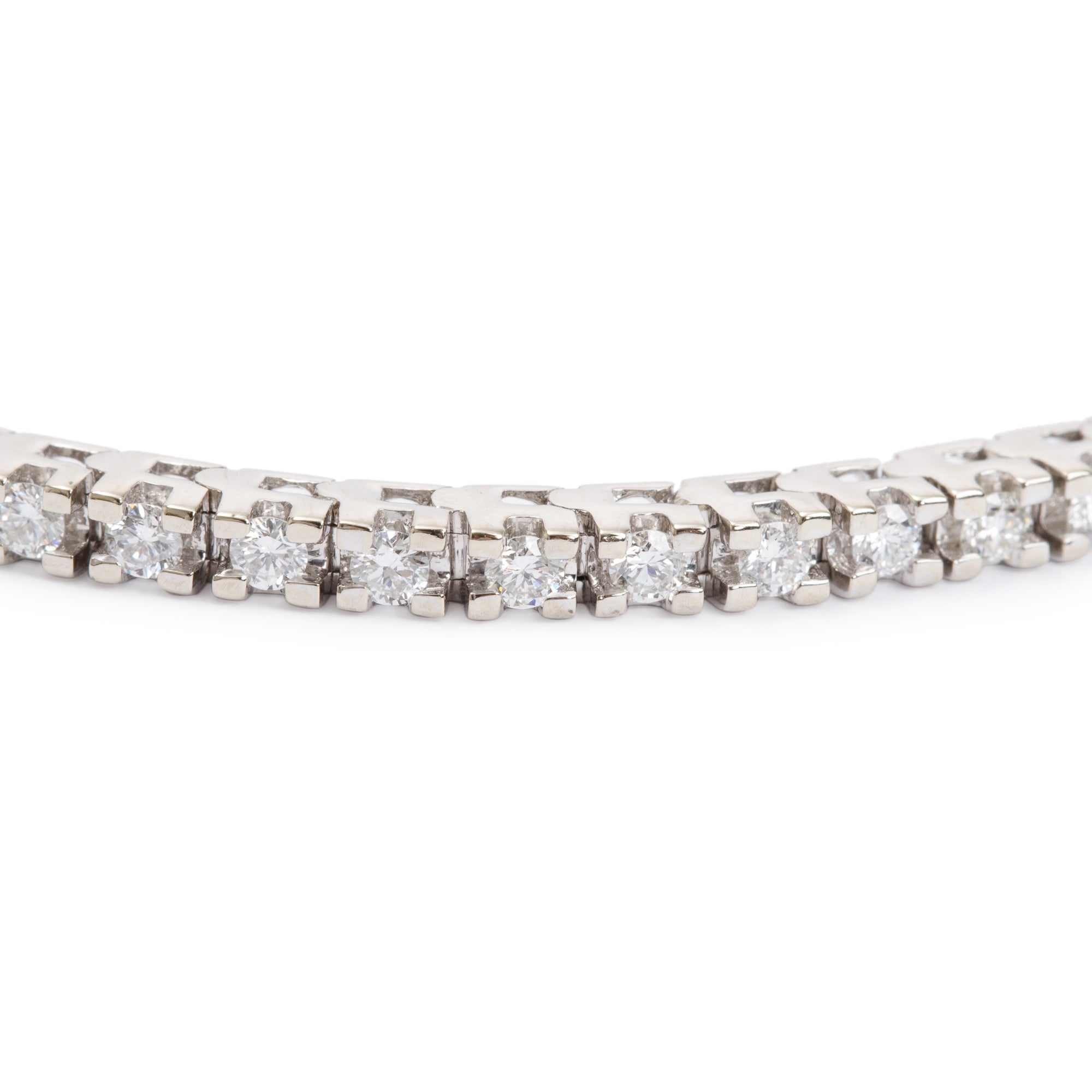 14k White Gold 2.18 tcw. Diamond Tennis Bracelet