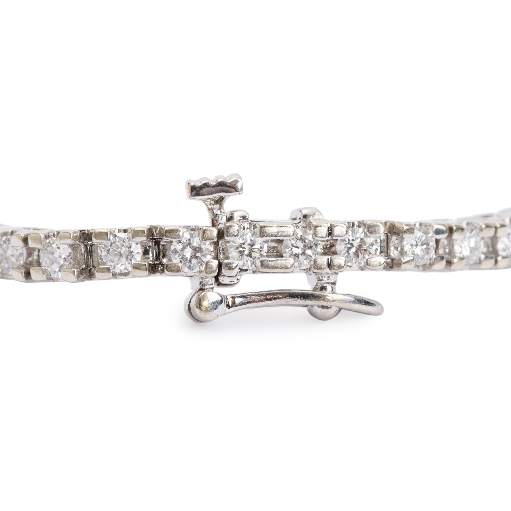 14k White Gold 2.18 tcw. Diamond Tennis Bracelet