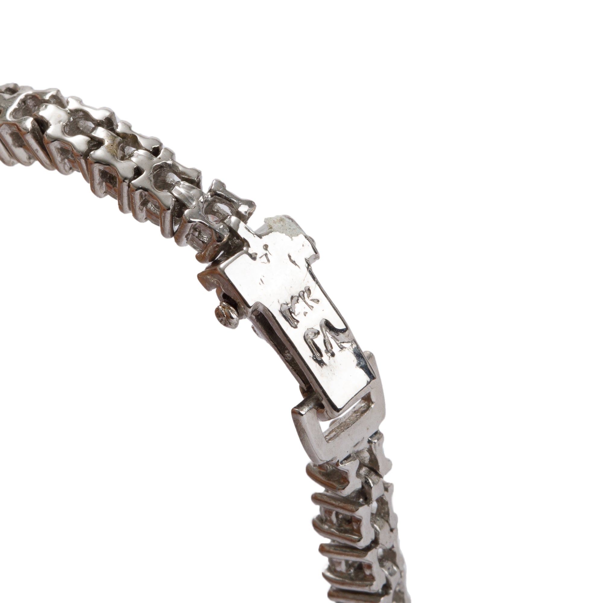 14k White Gold 2.31 tcw Diamond Tennis Bracelet