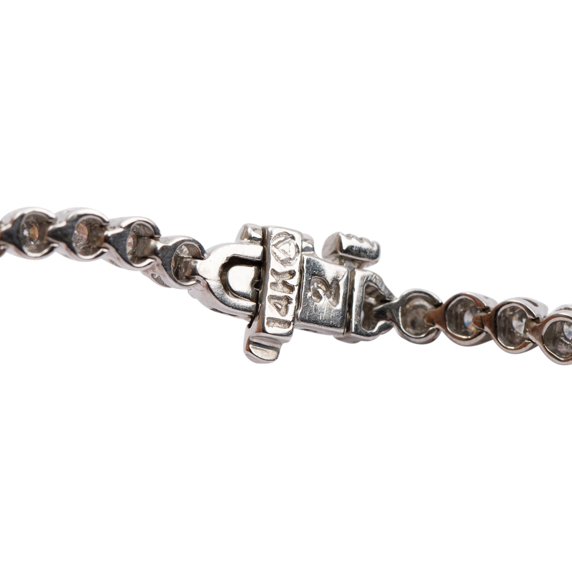 14k White Gold 2.52 tcw. Diamond Tennis Bracelet