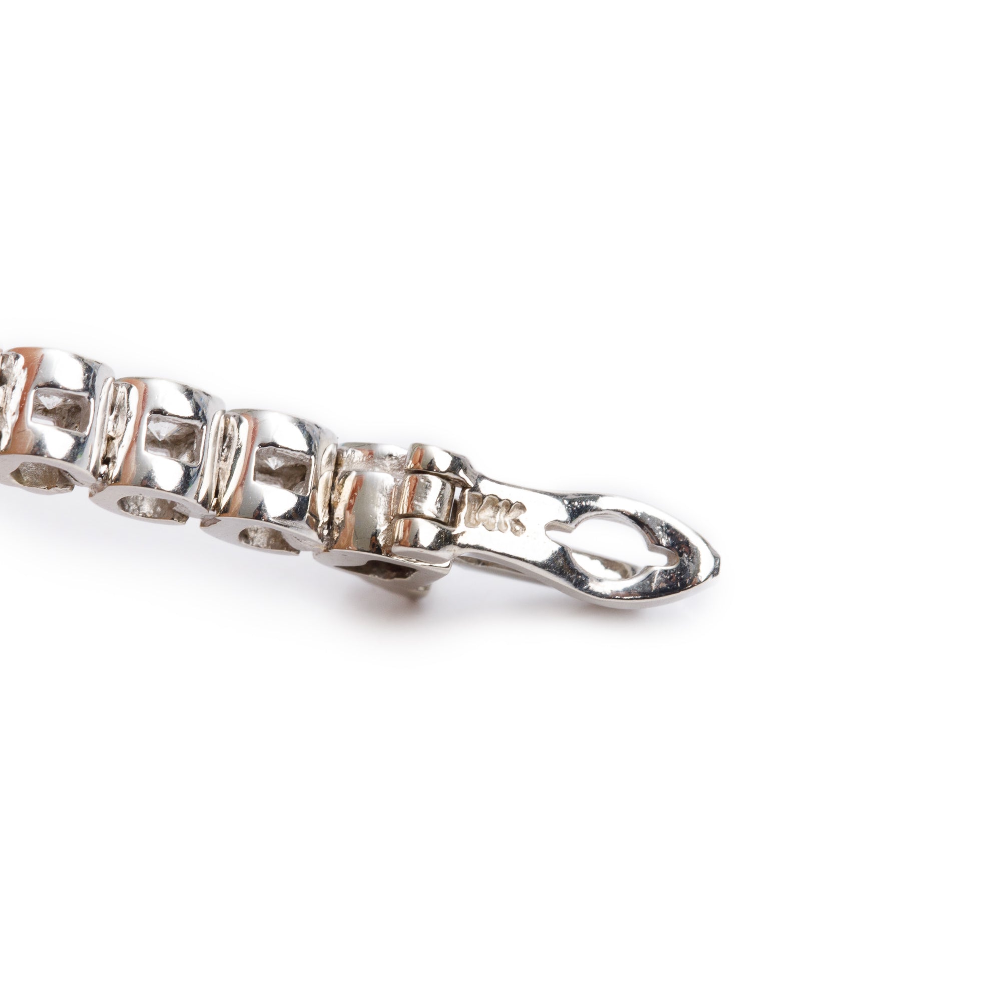 14k White Gold 2.60 tcw. Diamond Tennis Bracelet