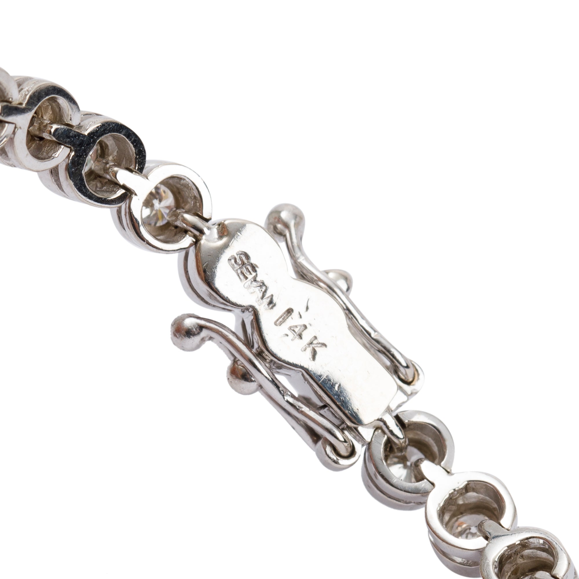 14k White Gold 2.63 tcw. Diamond Tennis Bracelet