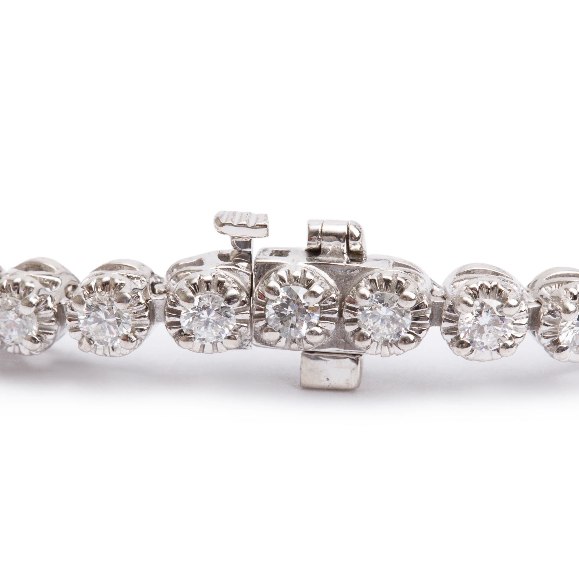 14k White Gold 2.72 tcw. Diamond Tennis Bracelet