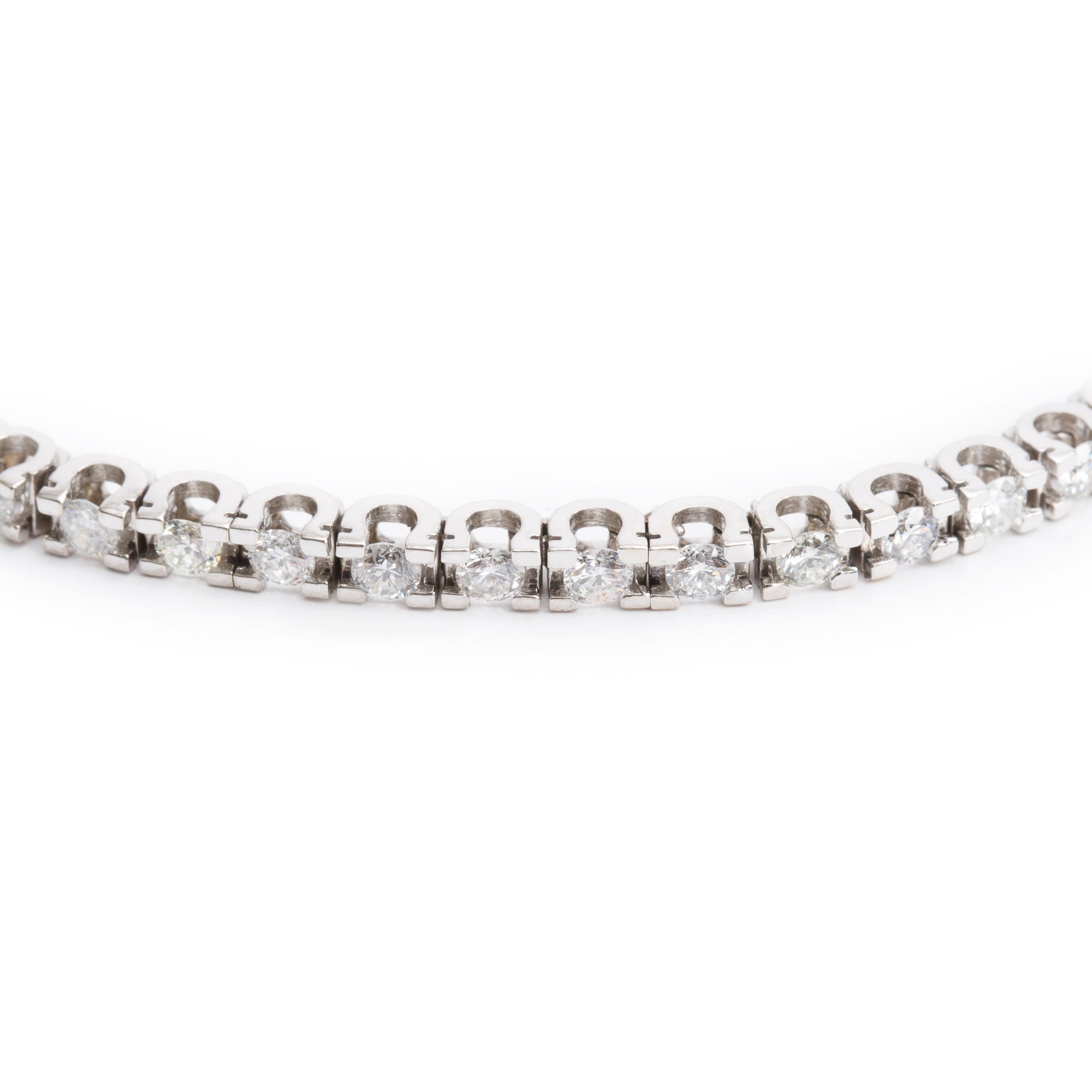 14k White Gold 2.83 tcw. Diamond Tennis Bracelet