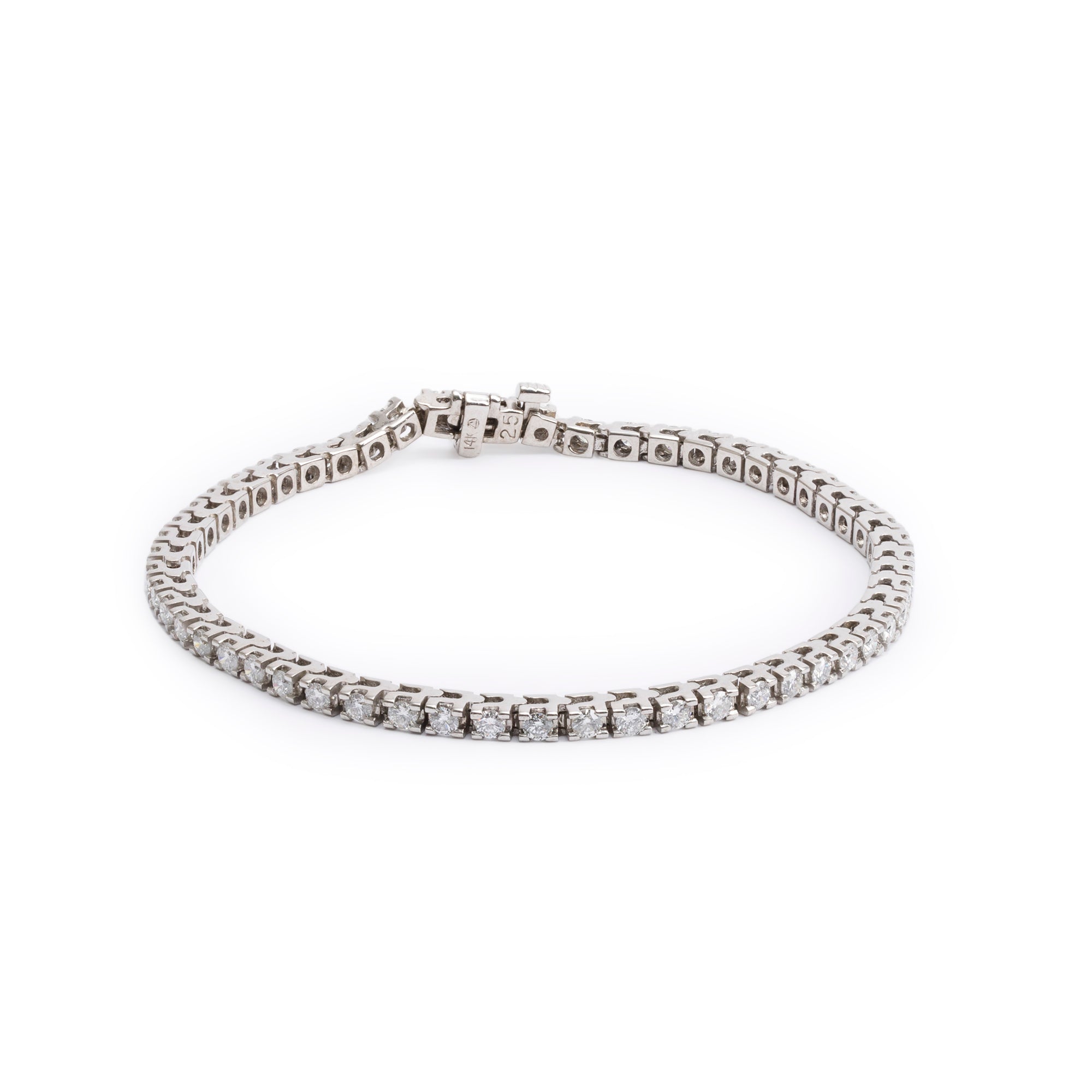 14k White Gold 3.00 tcw. Diamond Tennis Bracelet