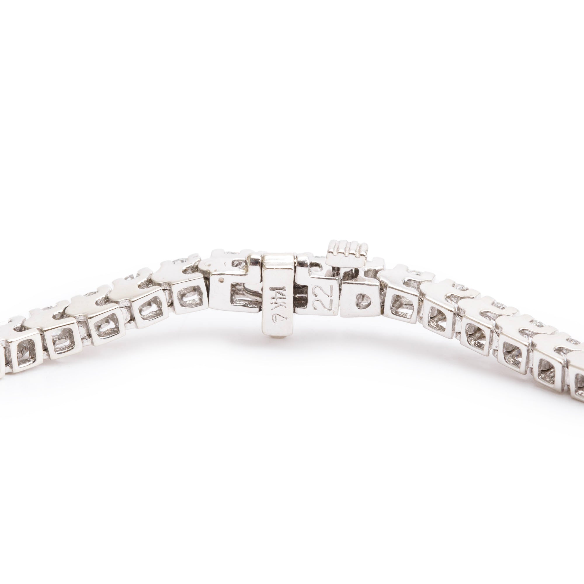 14k White Gold 3.11 tcw. Diamond Tennis Bracelet