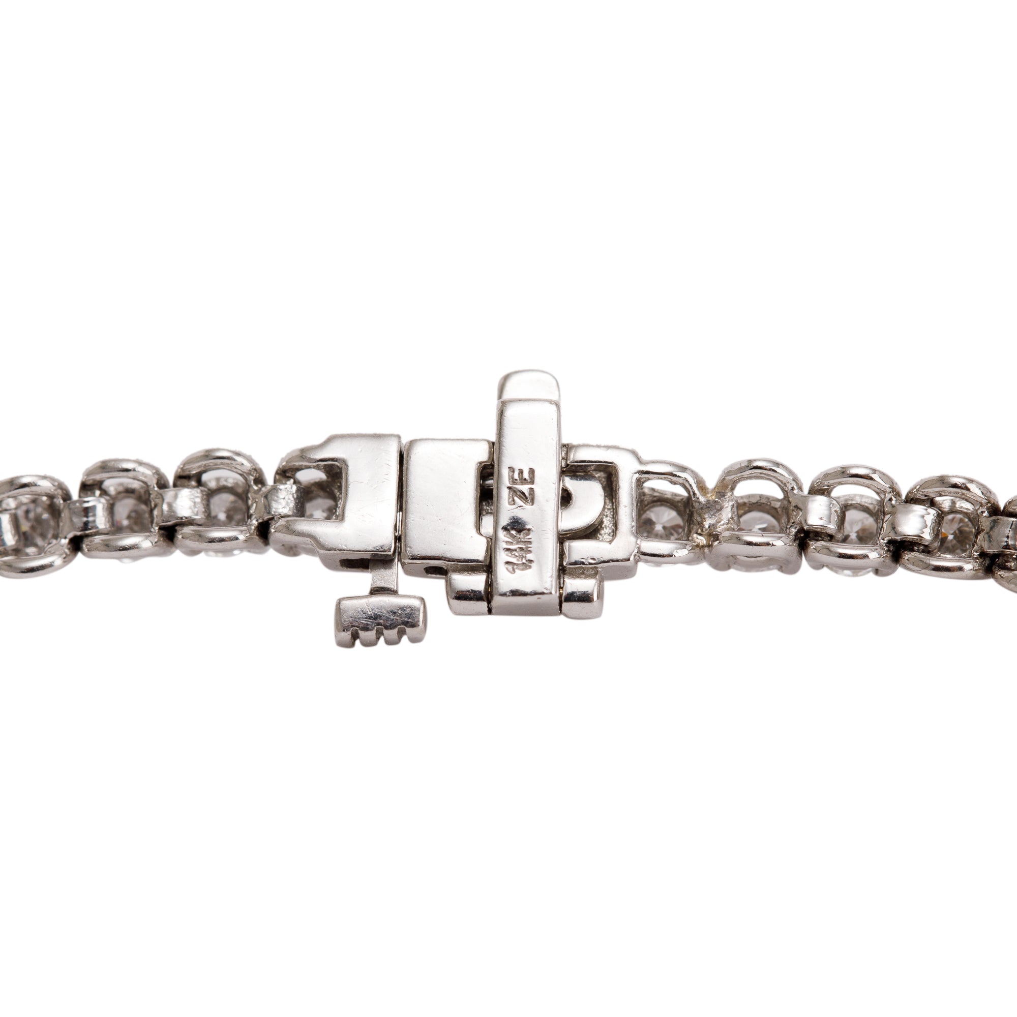 14k White Gold 3.17 tcw. Diamond Tennis Bracelet