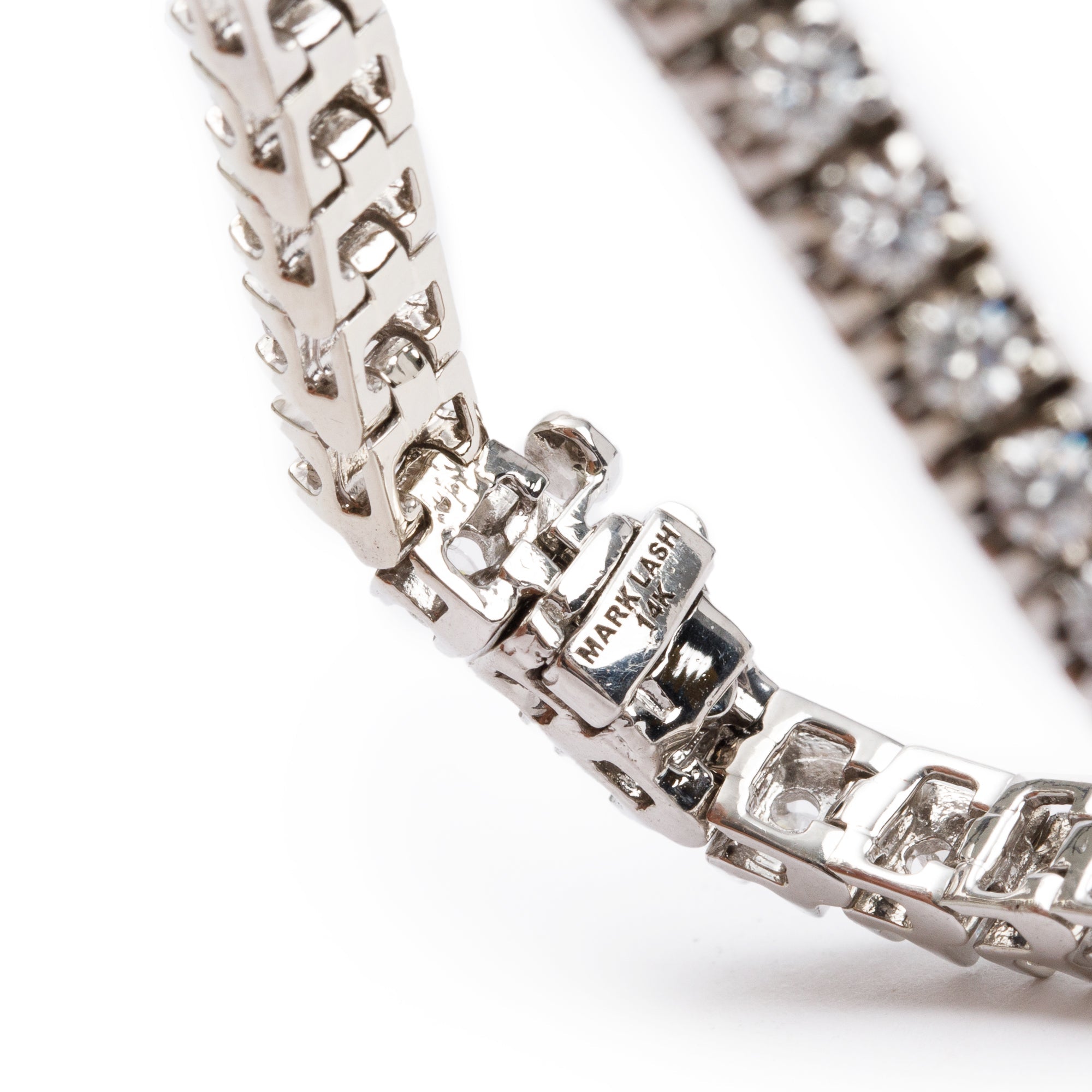 14k White Gold 3.69 tcw. Diamond Tennis Bracelet