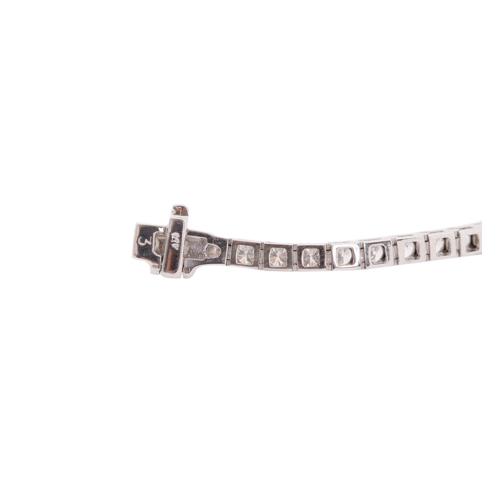14k White Gold 4.50 tcw. Diamond Tennis Bracelet