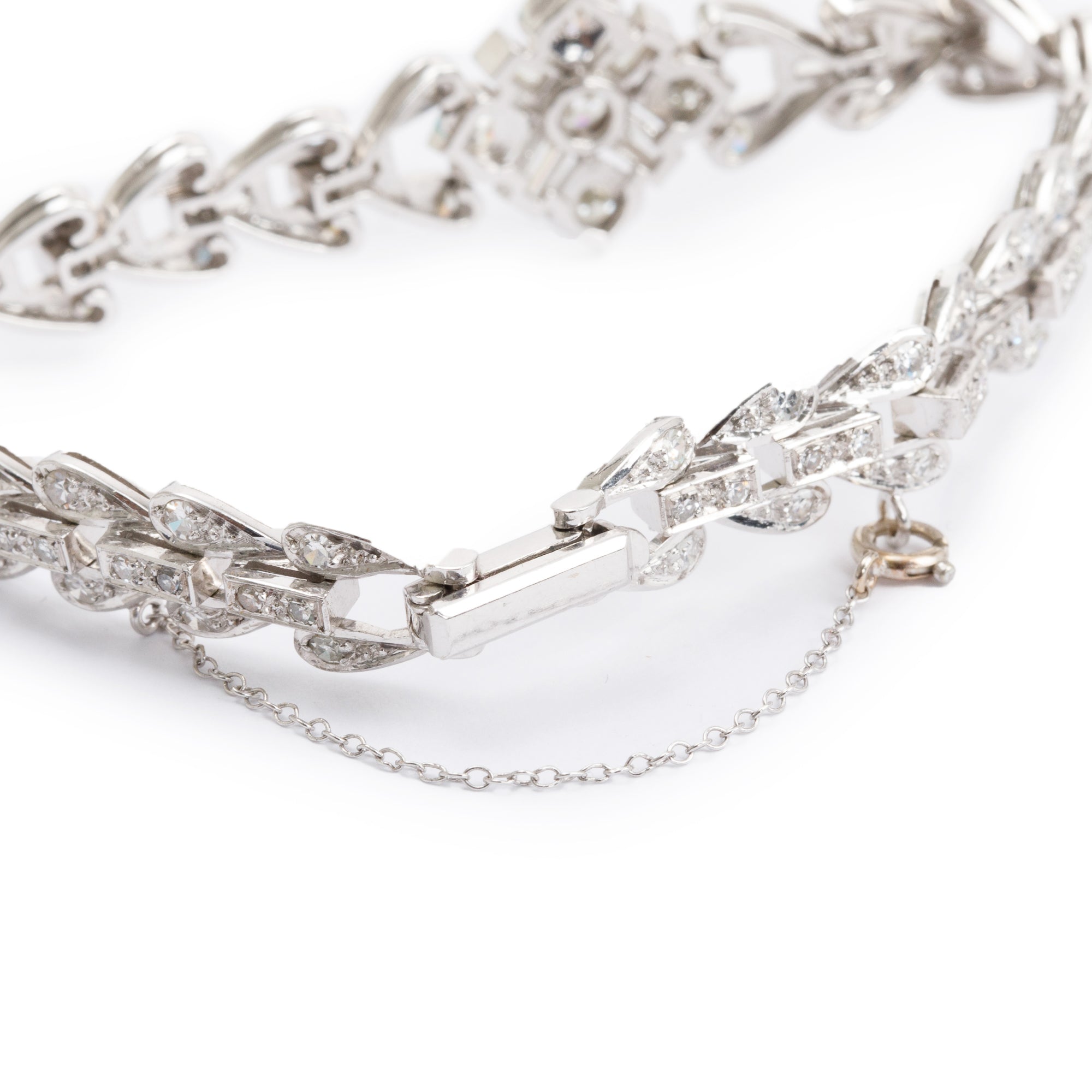 14k White Gold 4.74 tcw. Diamond Bracelet