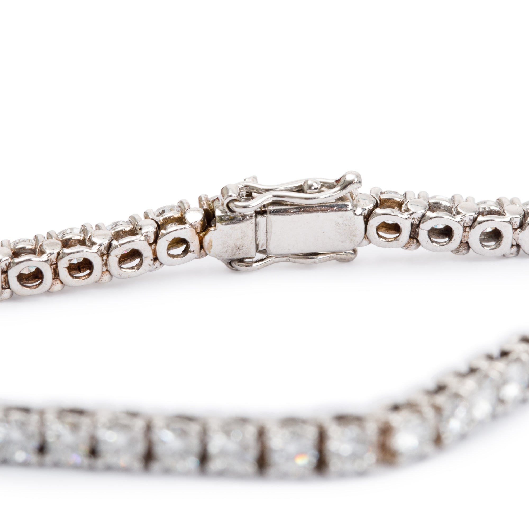 14k White Gold 5.10 tcw. Diamond Tennis Bracelet