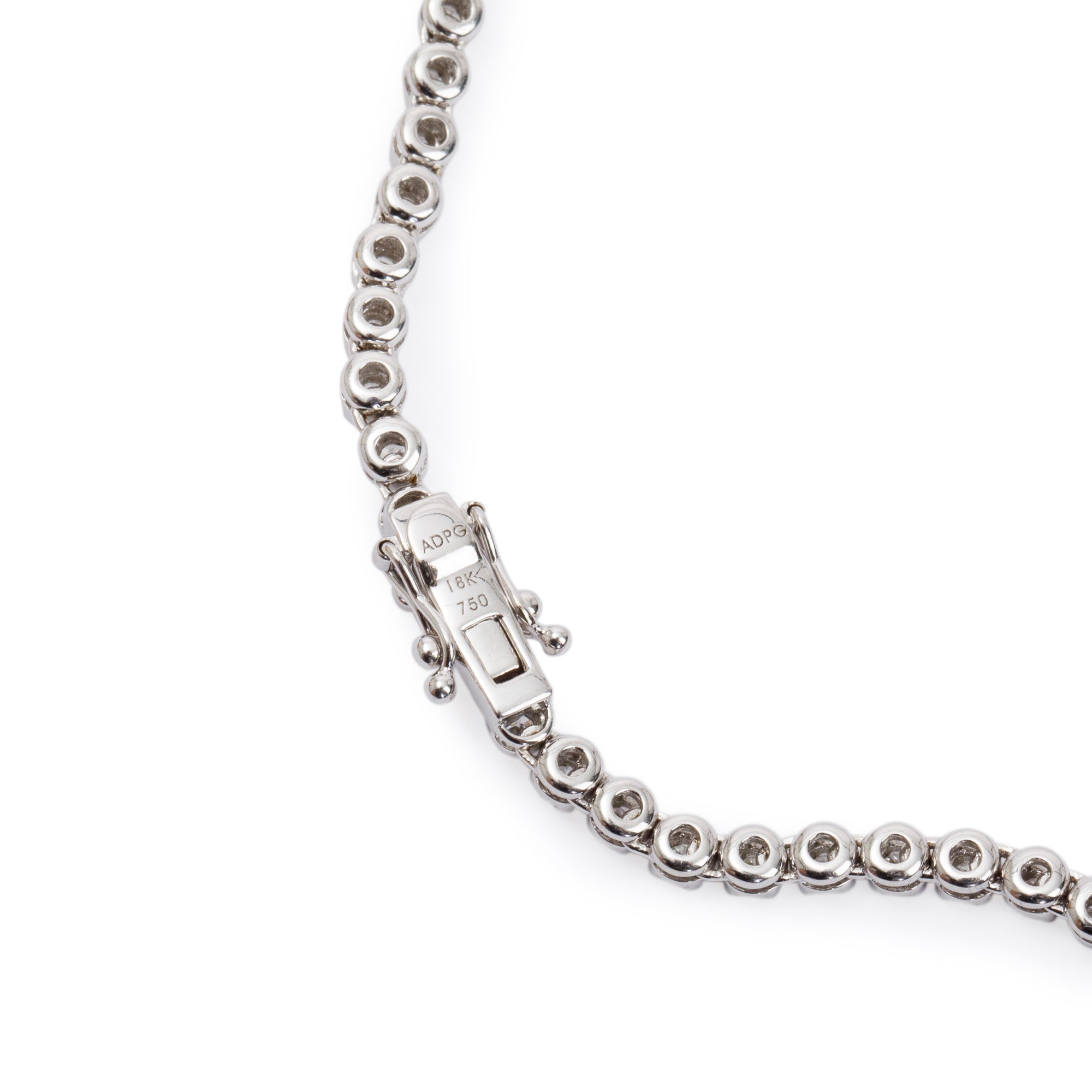 14k White Gold 5.85 tcw. Diamond Tennis Necklace