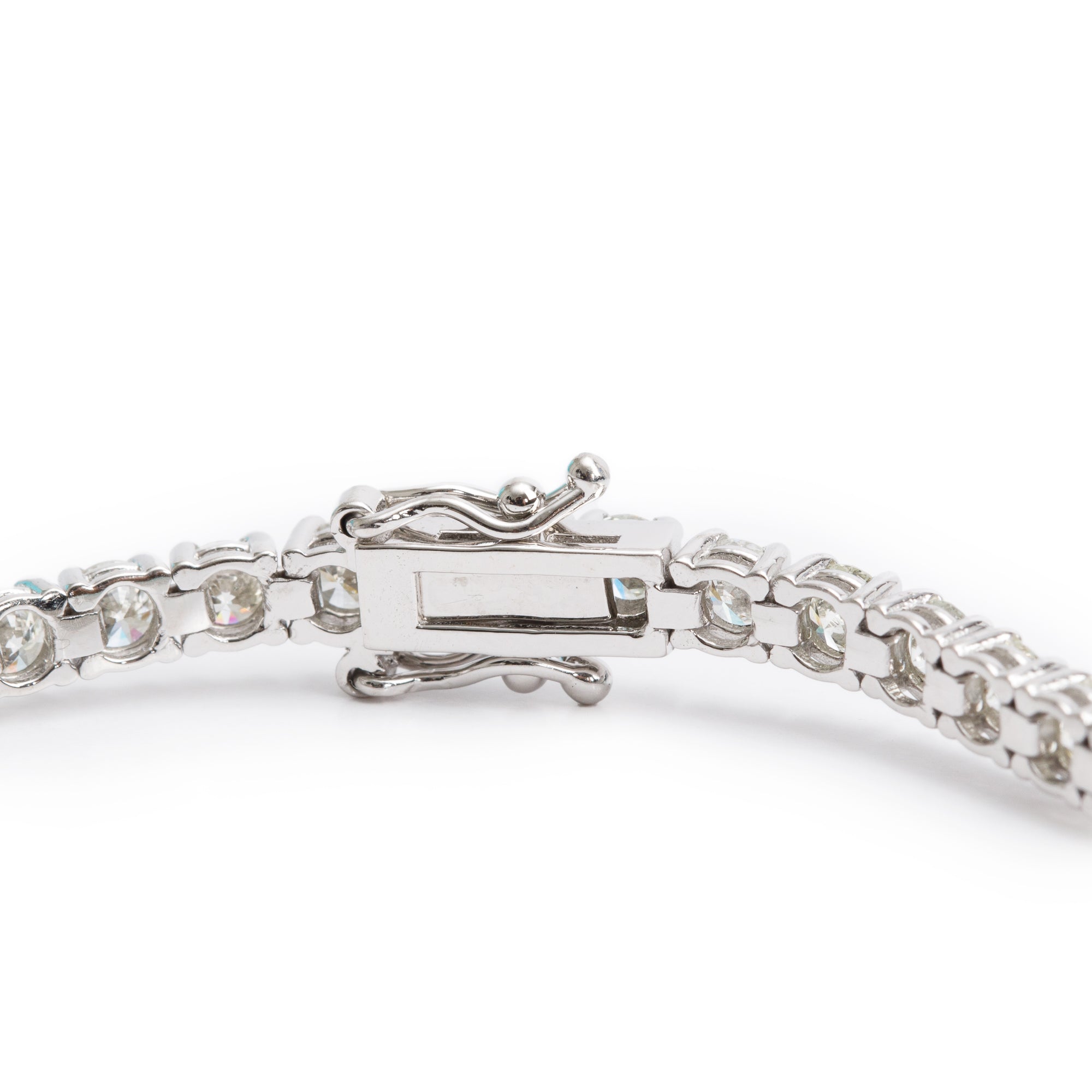 14k White Gold 6.00 tcw. Diamond Tennis Bracelet