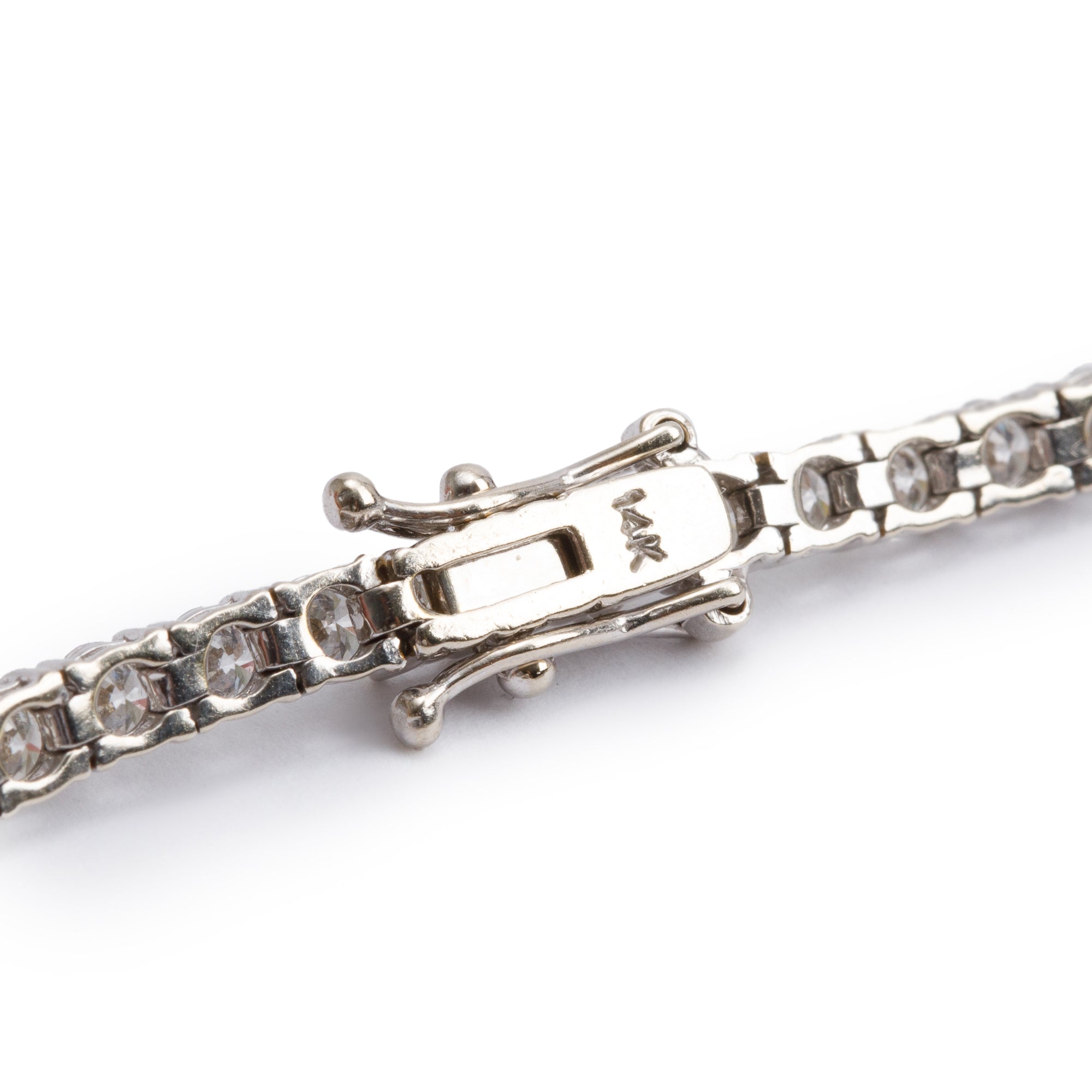14k White Gold 6.09 tcw. Diamond Tennis Bracelet