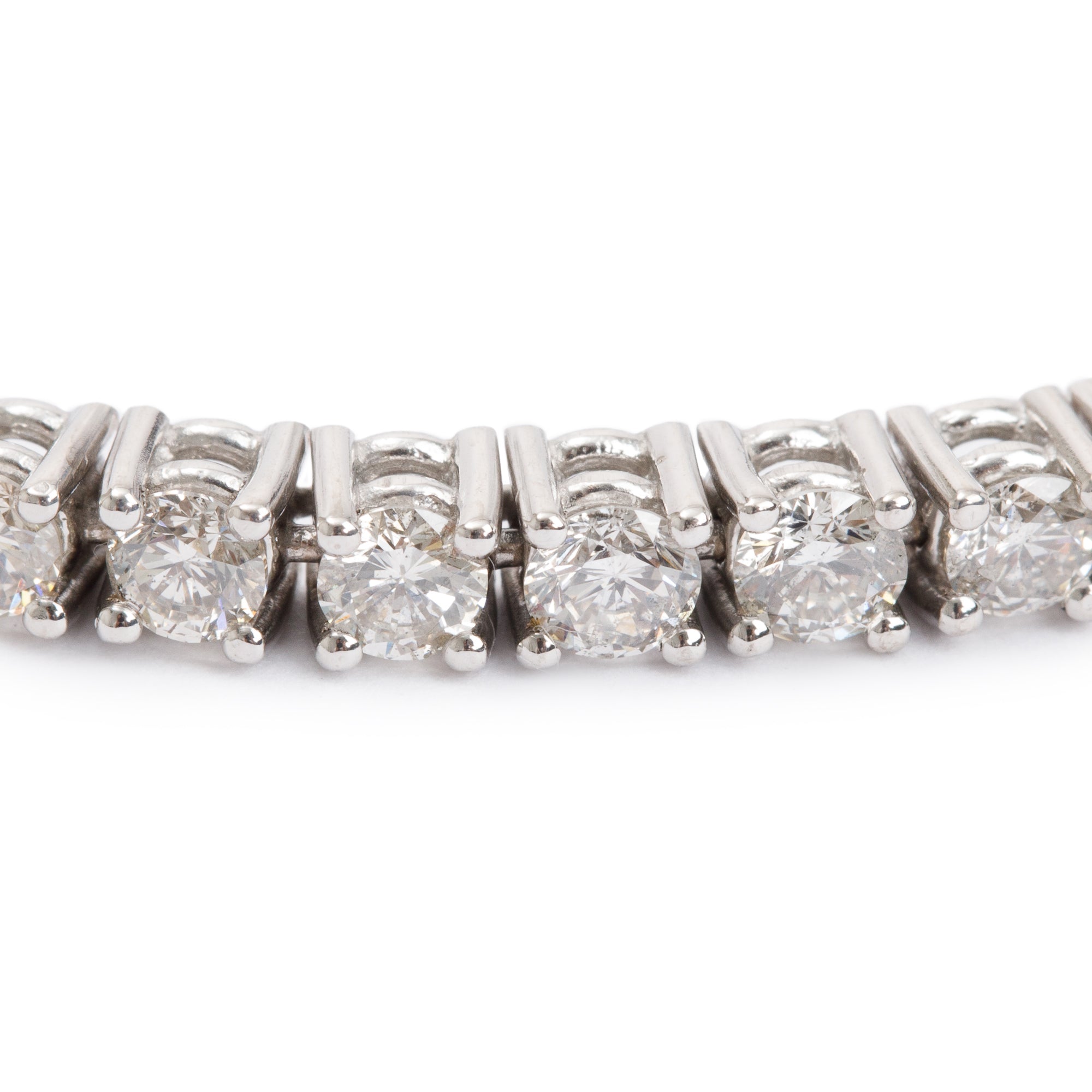 14k White Gold 6.50 tcw. Diamond Tennis Bracelet