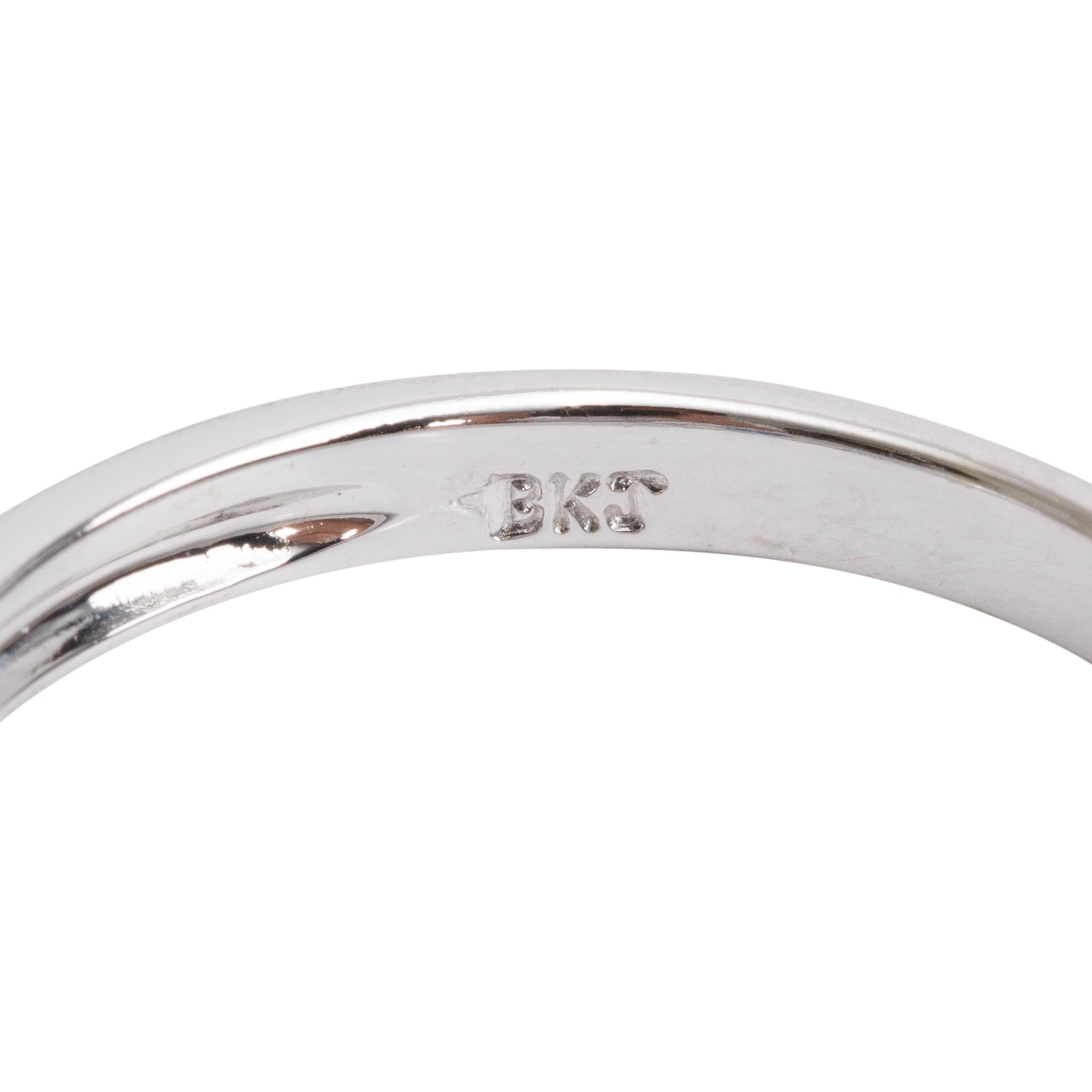 14k White Gold Blue Sapphire & Diamond Ring, Size 6.5