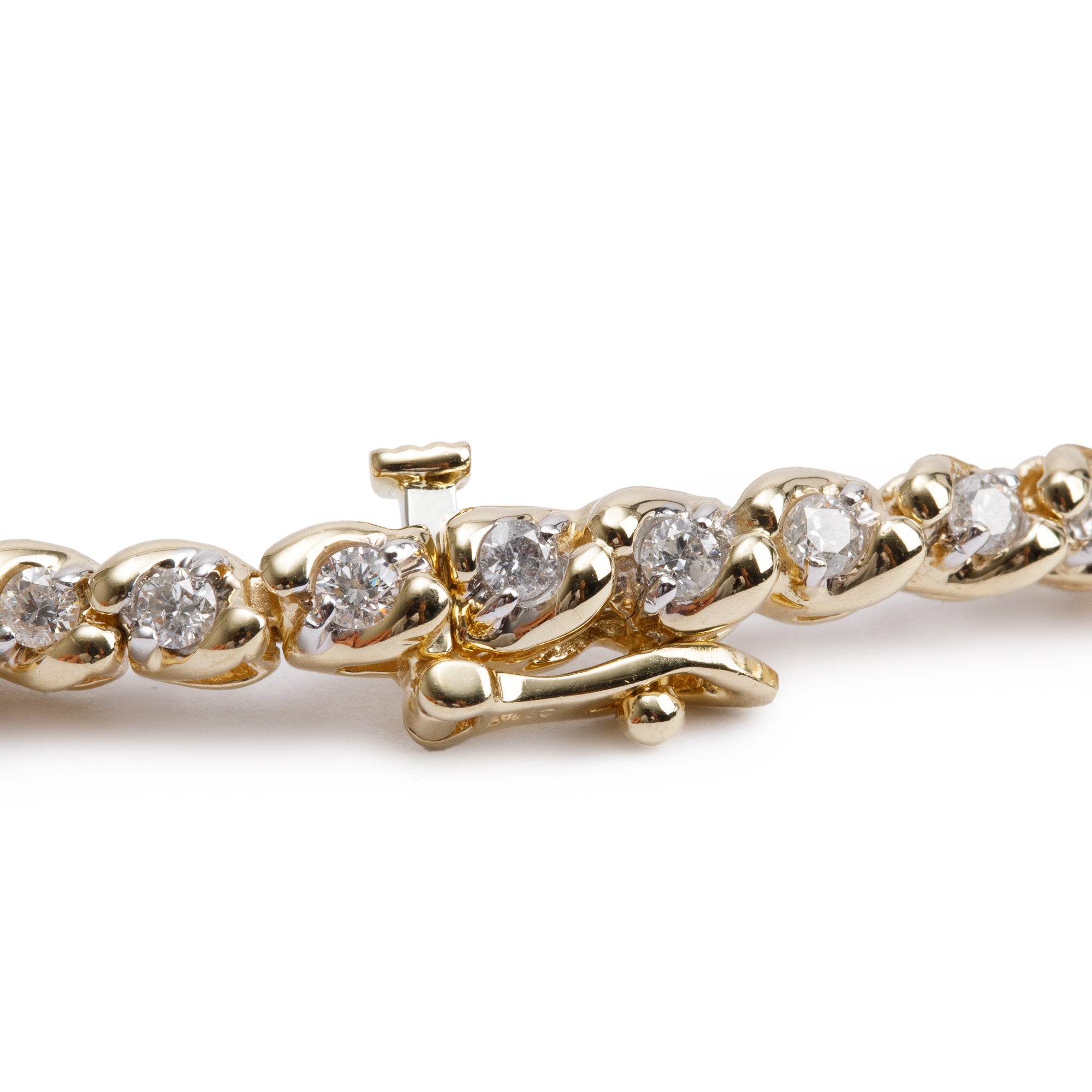 14k Yellow Gold 2.0 tcw. Diamond Tennis Bracelet