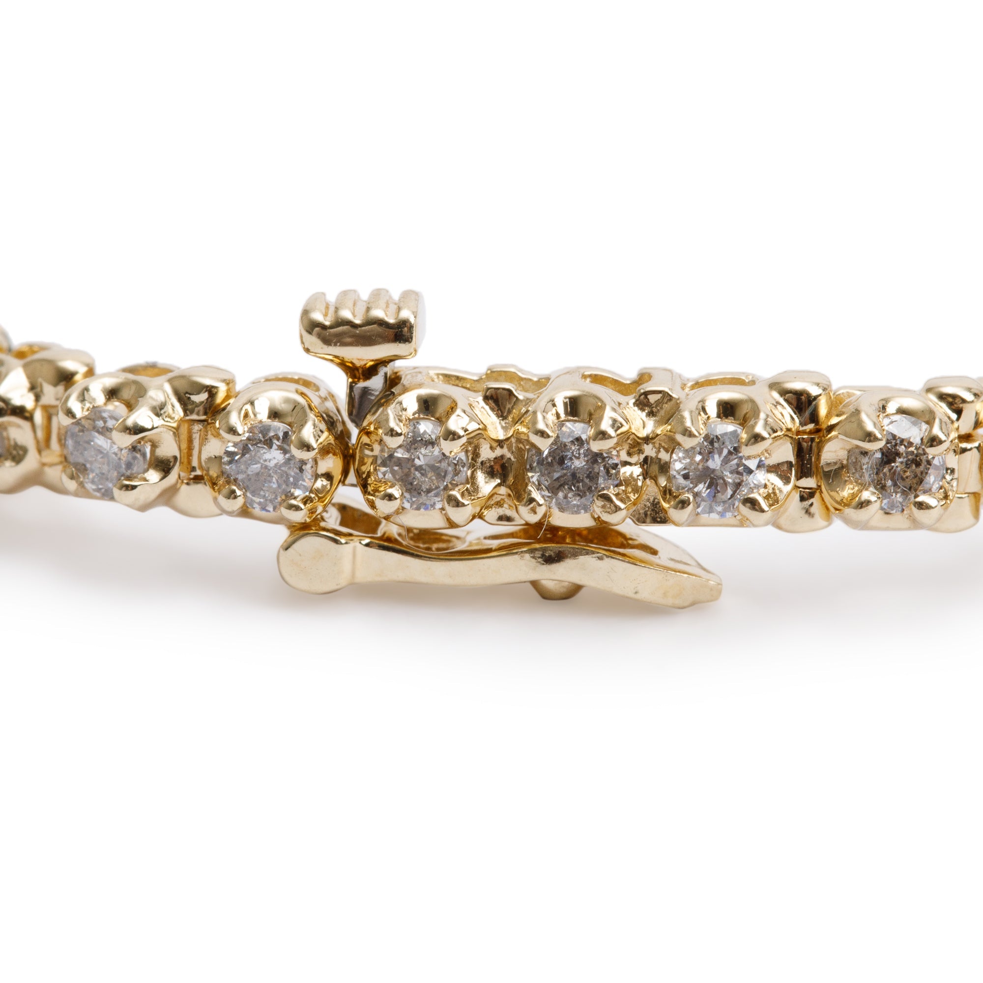 14k Yellow Gold 2.50 tcw. Diamond Tennis Bracelet