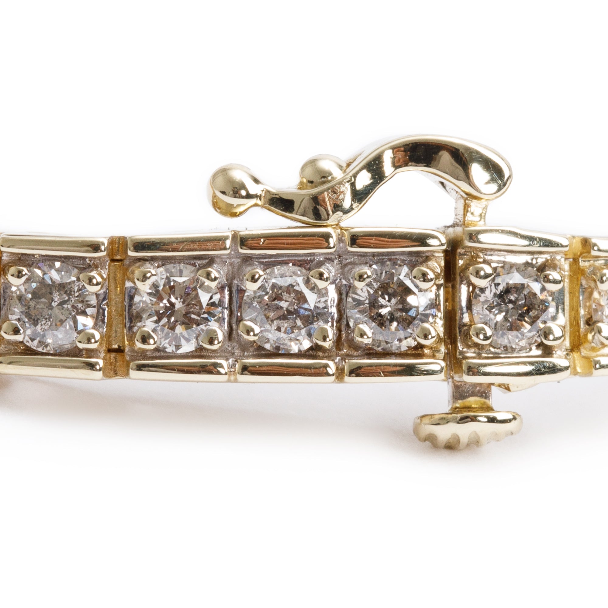 14k Yellow Gold 2.50 tcw. Diamond Tennis Bracelet