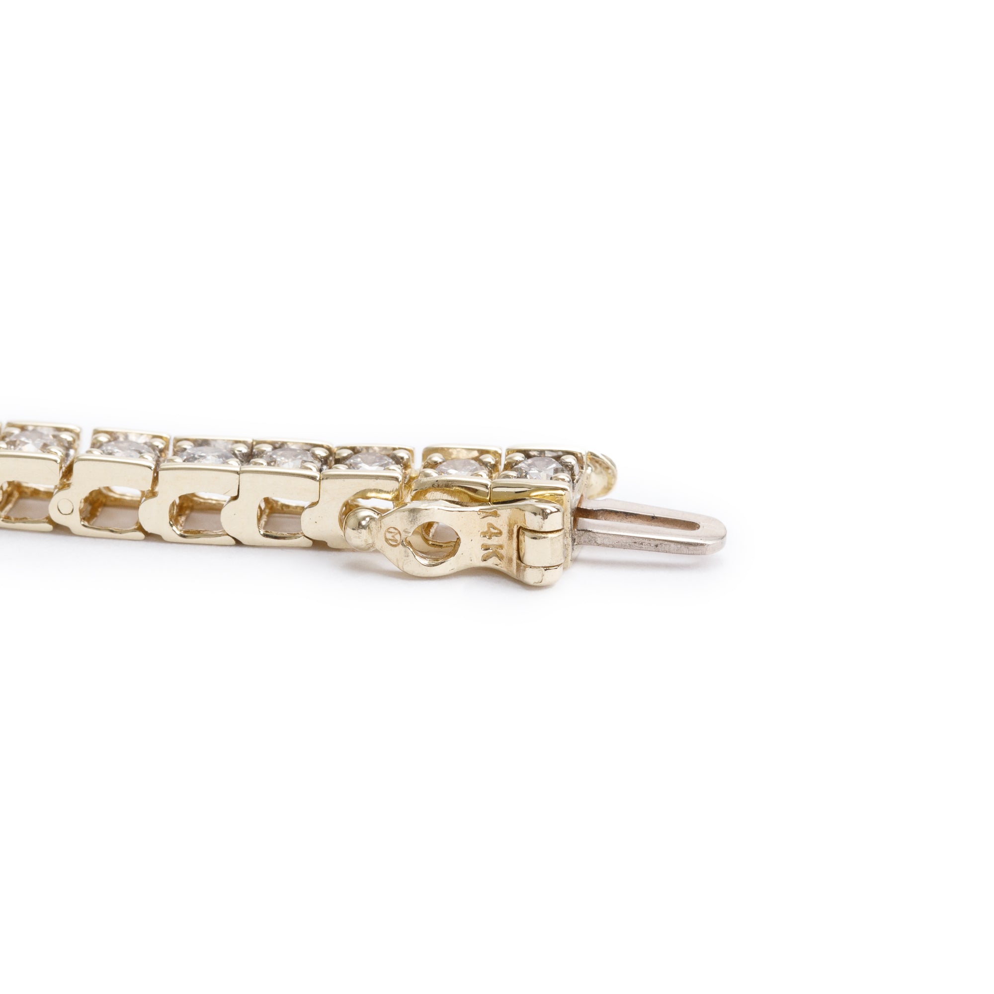 14k Yellow Gold 2.50 tcw. Diamond Tennis Bracelet