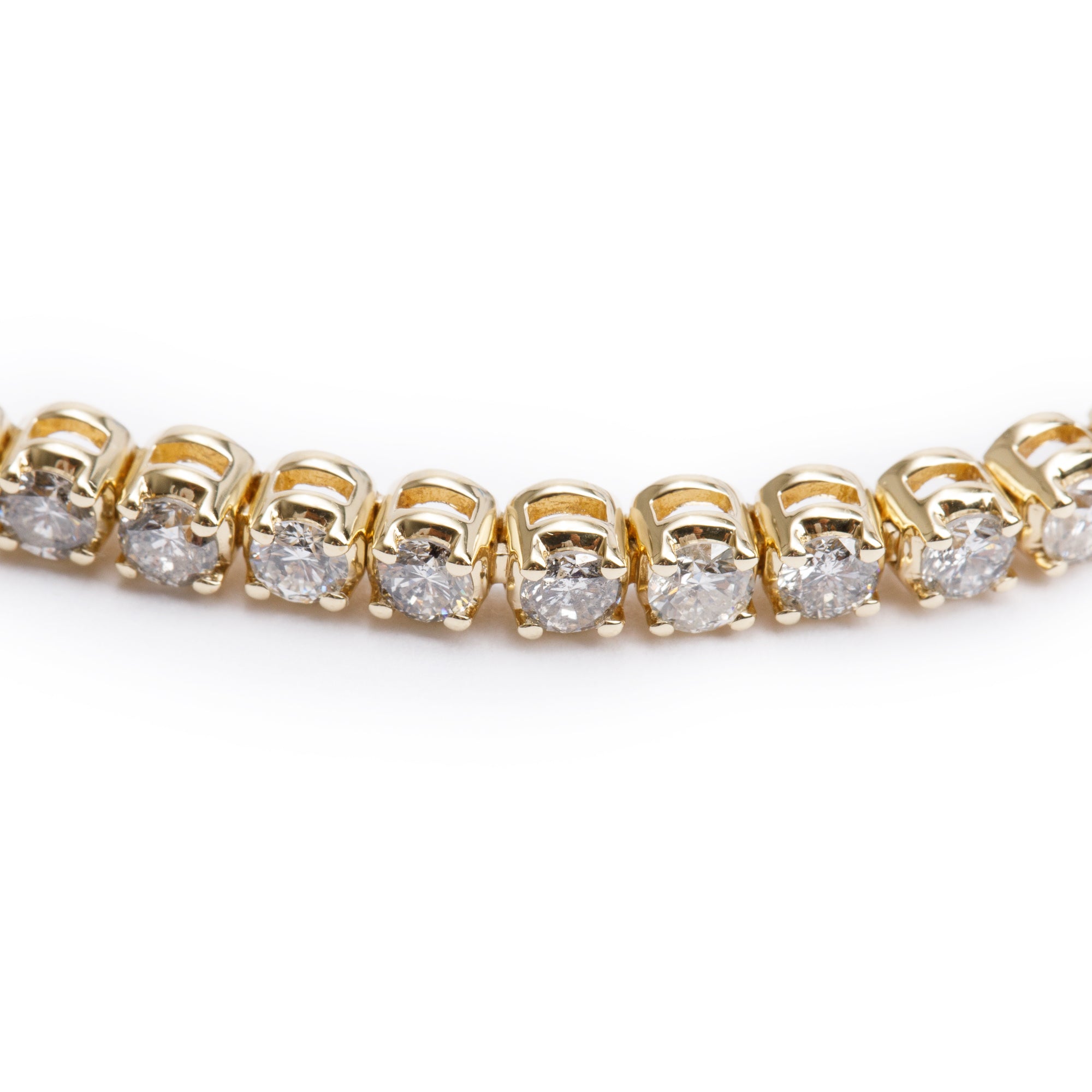 14k Yellow Gold 3.06 tcw. Diamond Tennis Bracelet