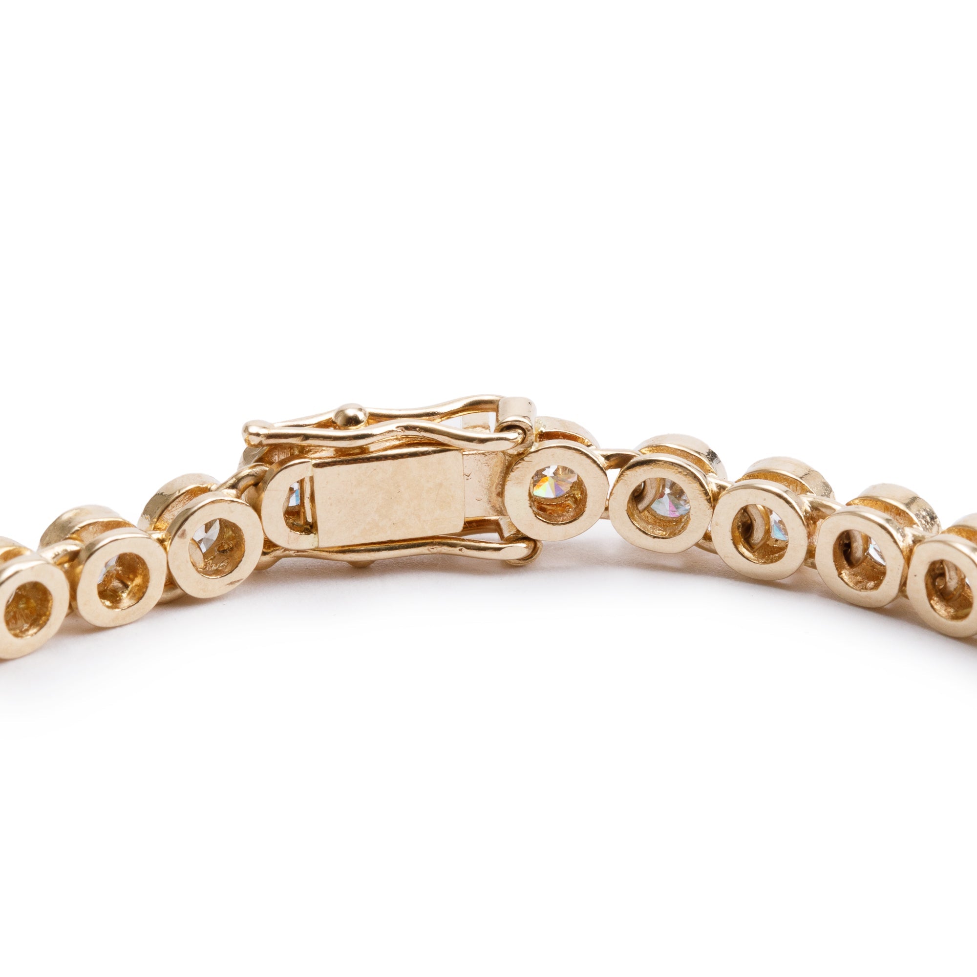 14k Yellow Gold 5.40 tcw. Diamond Tennis Bracelet
