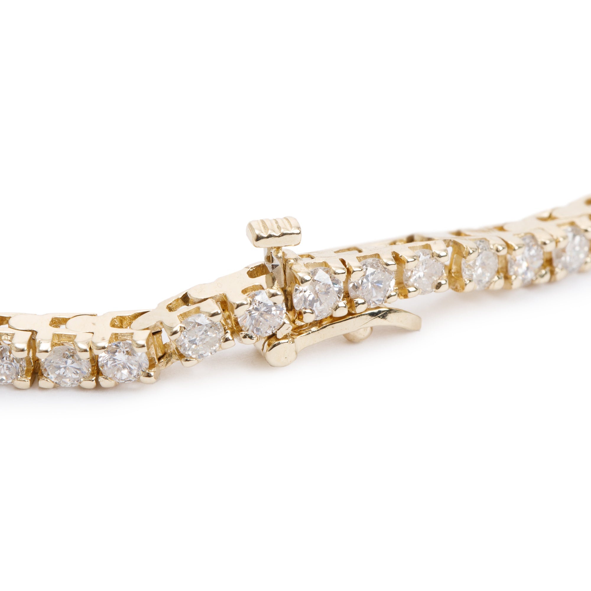 14k Yellow Gold 5.50 tcw Diamond Tennis Bracelet