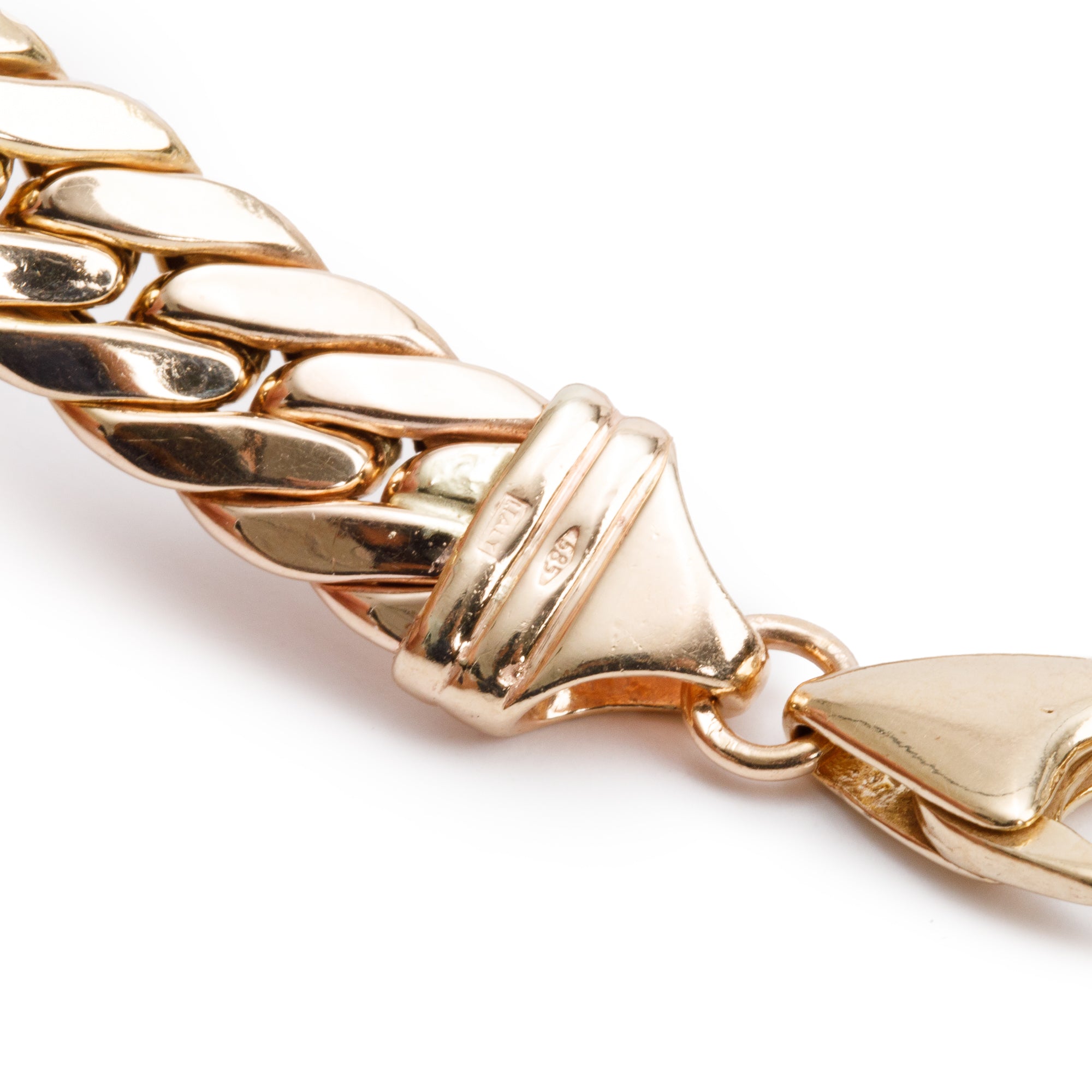 14k Yellow Gold Emerald, Sapphire & Diamond Panther Necklace